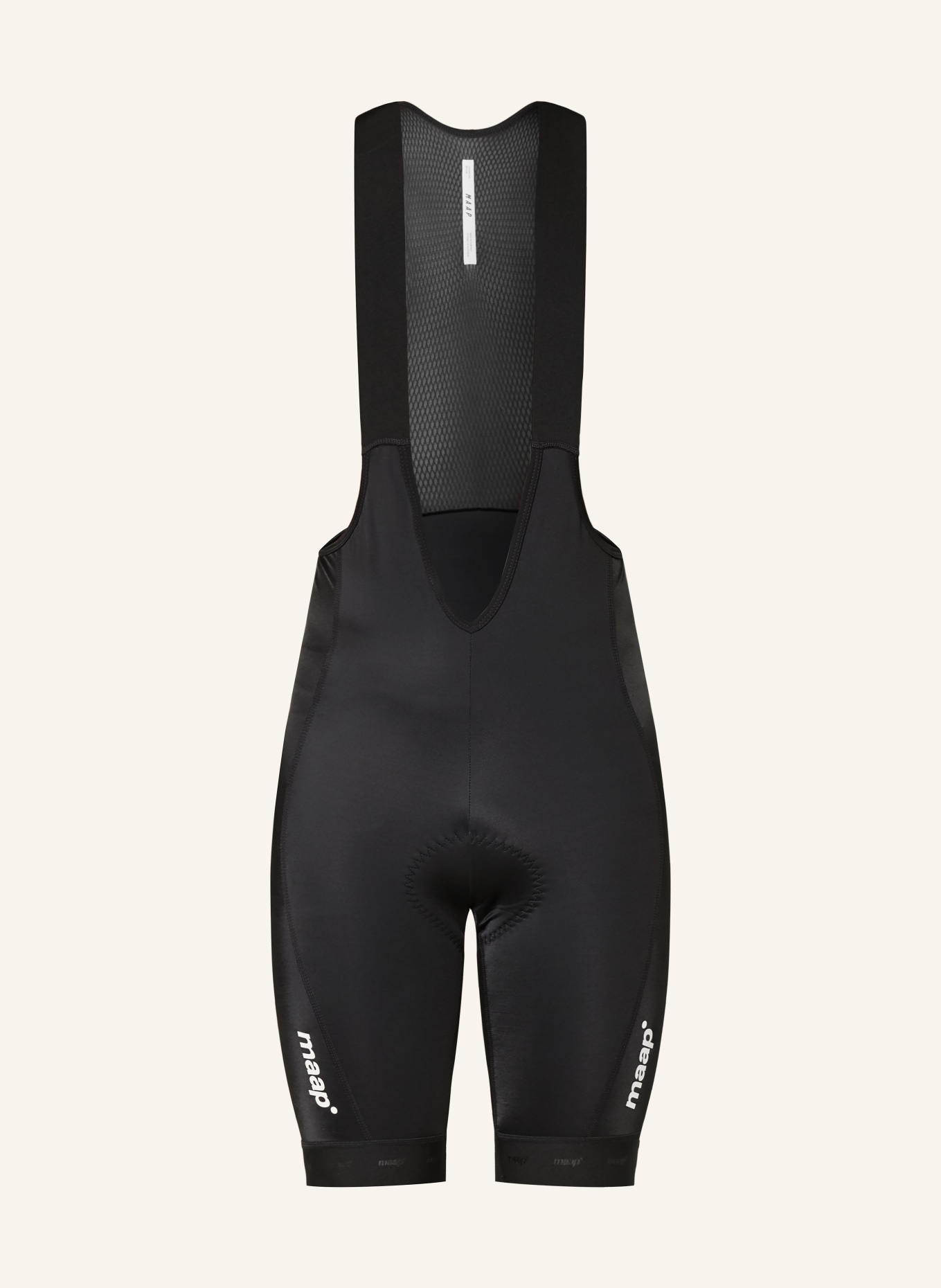 MAAP Fietsbroek TRAINING BIB 3.0 met bretels en gewatteerd inzetstuk: ZWART