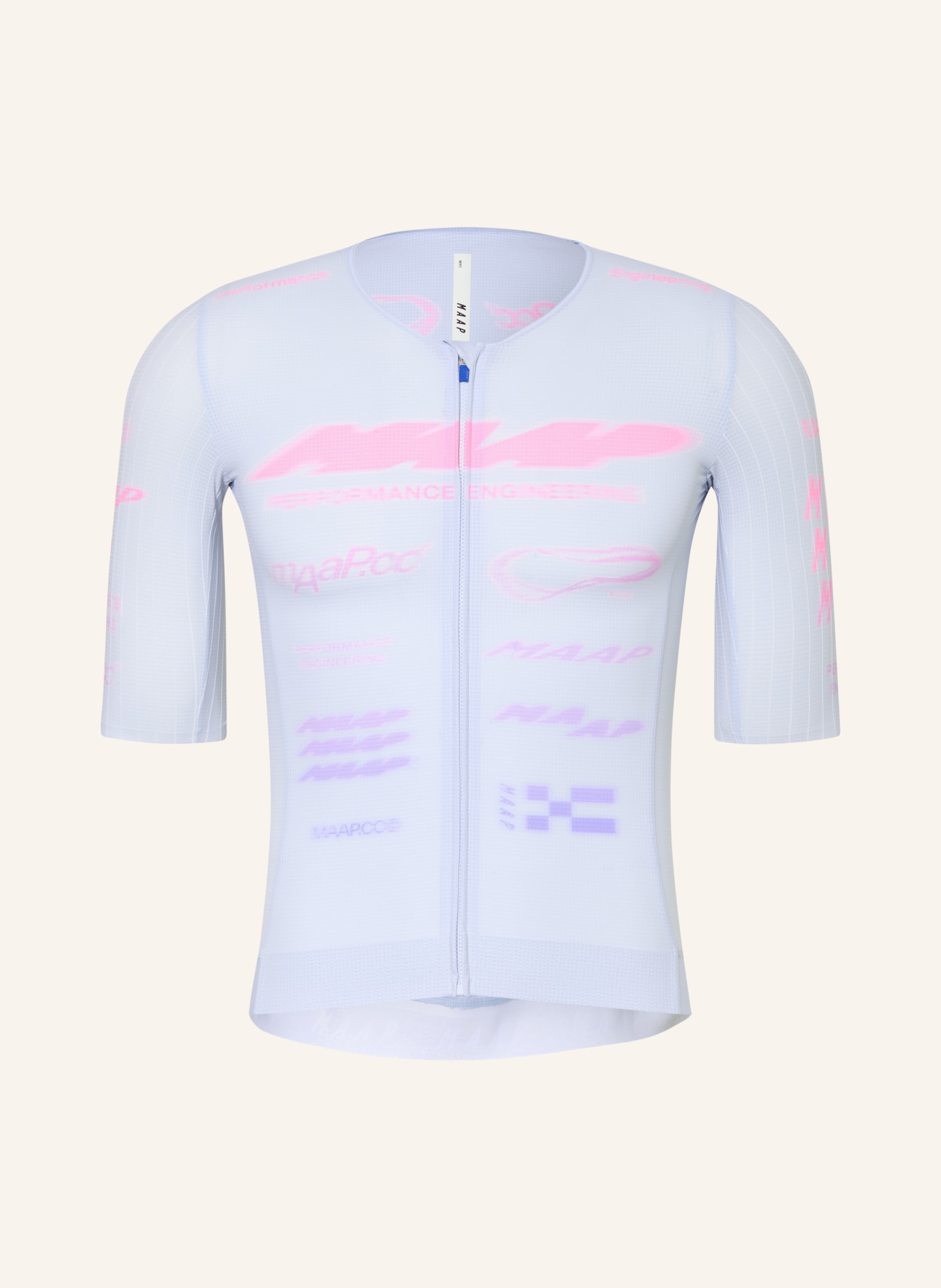 MAAP Fietsshirt BETA PRO AERO: LICHTBLAUW / PAARS / ROZE