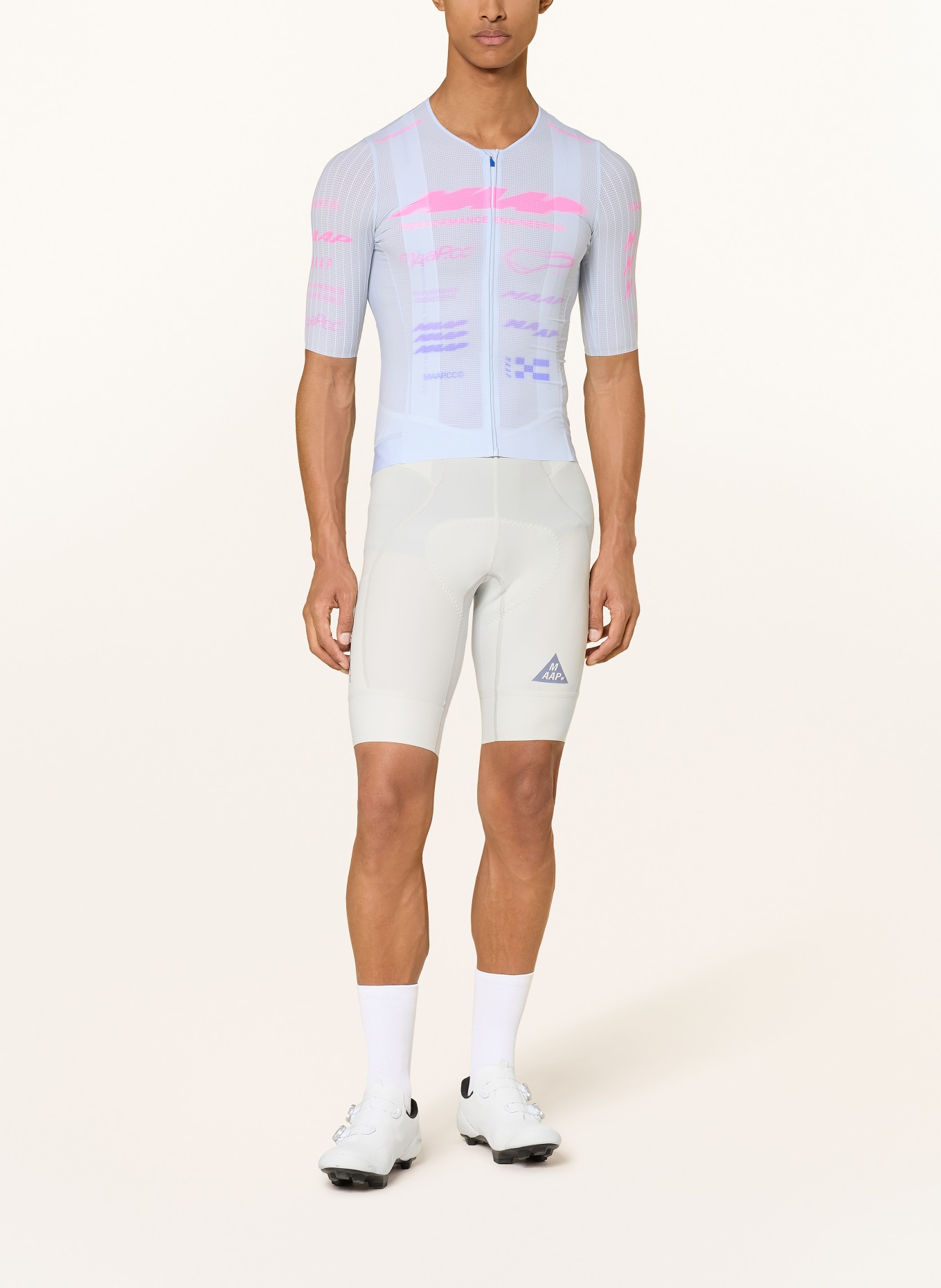 MAAP Fietsshirt BETA PRO AERO: LICHTBLAUW / PAARS / ROZE