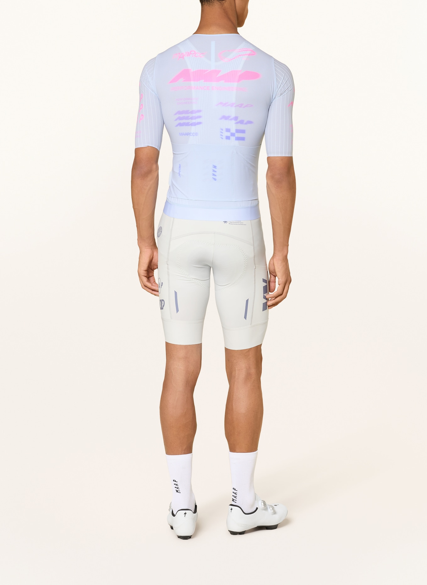 MAAP Fietsshirt BETA PRO AERO: LICHTBLAUW / PAARS / ROZE