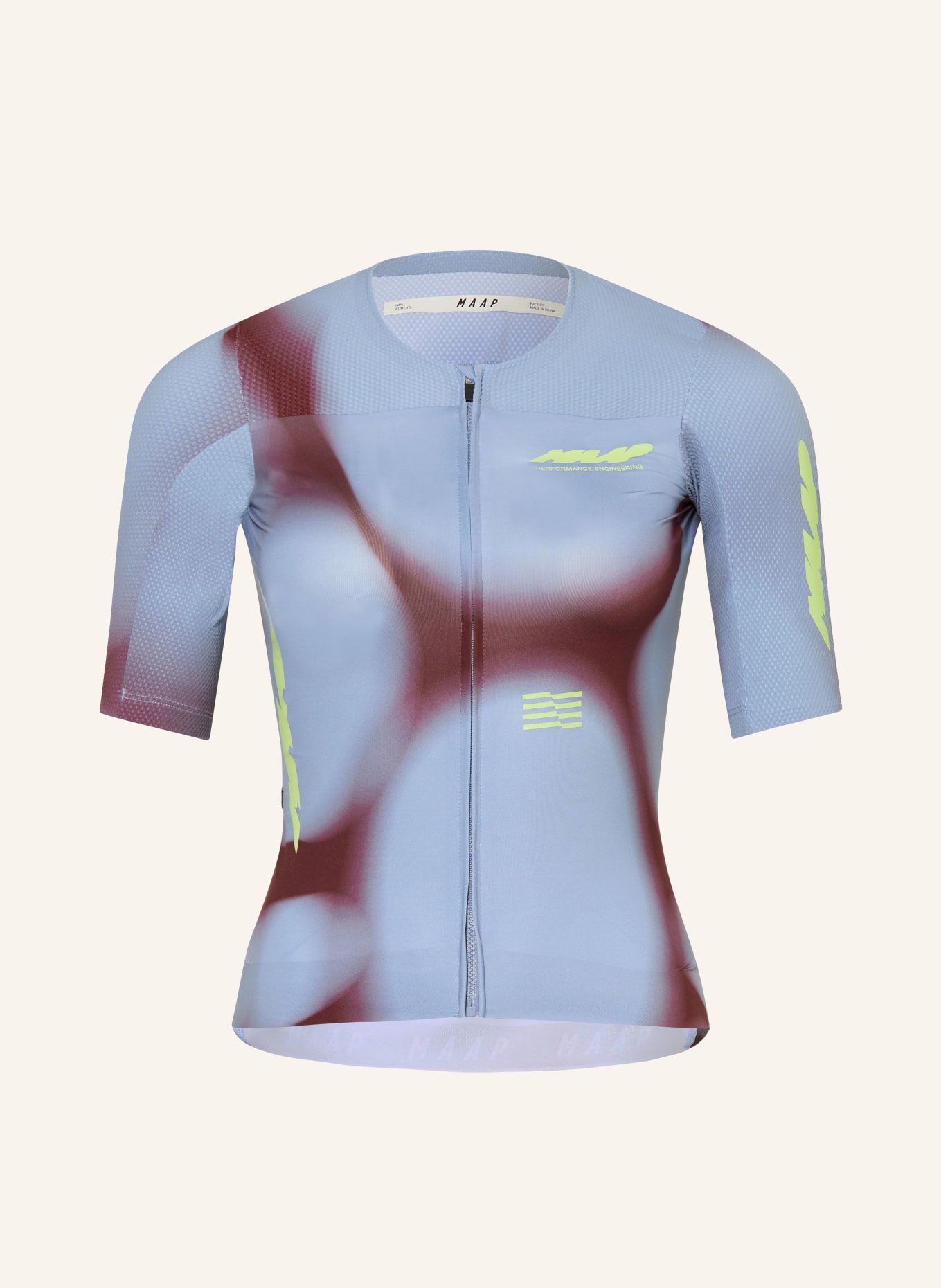 MAAP Radtrikot VOID PRO RACE: HELLBLAU / DUNKELROT / NEONGRÜN