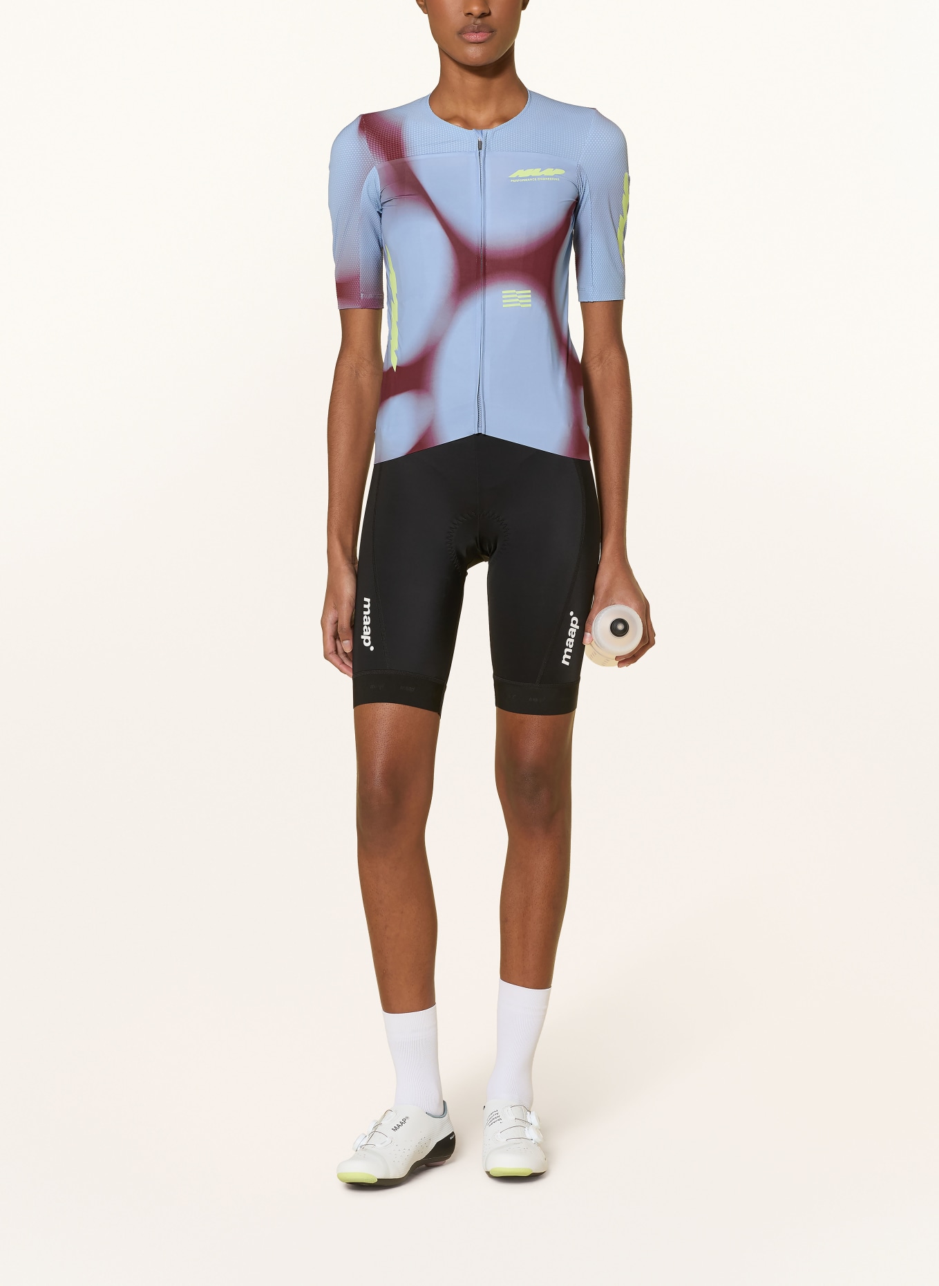 MAAP Radtrikot VOID PRO RACE: HELLBLAU / DUNKELROT / NEONGRÜN