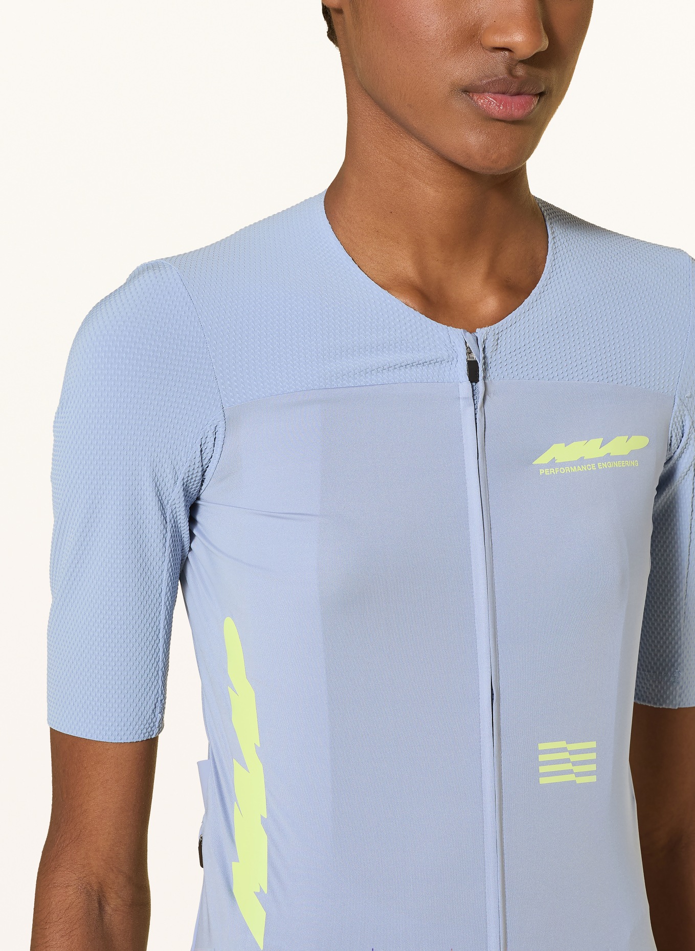 MAAP Radtrikot ECLIPSE PRO RACE: HELLBLAU / NEONGRÜN