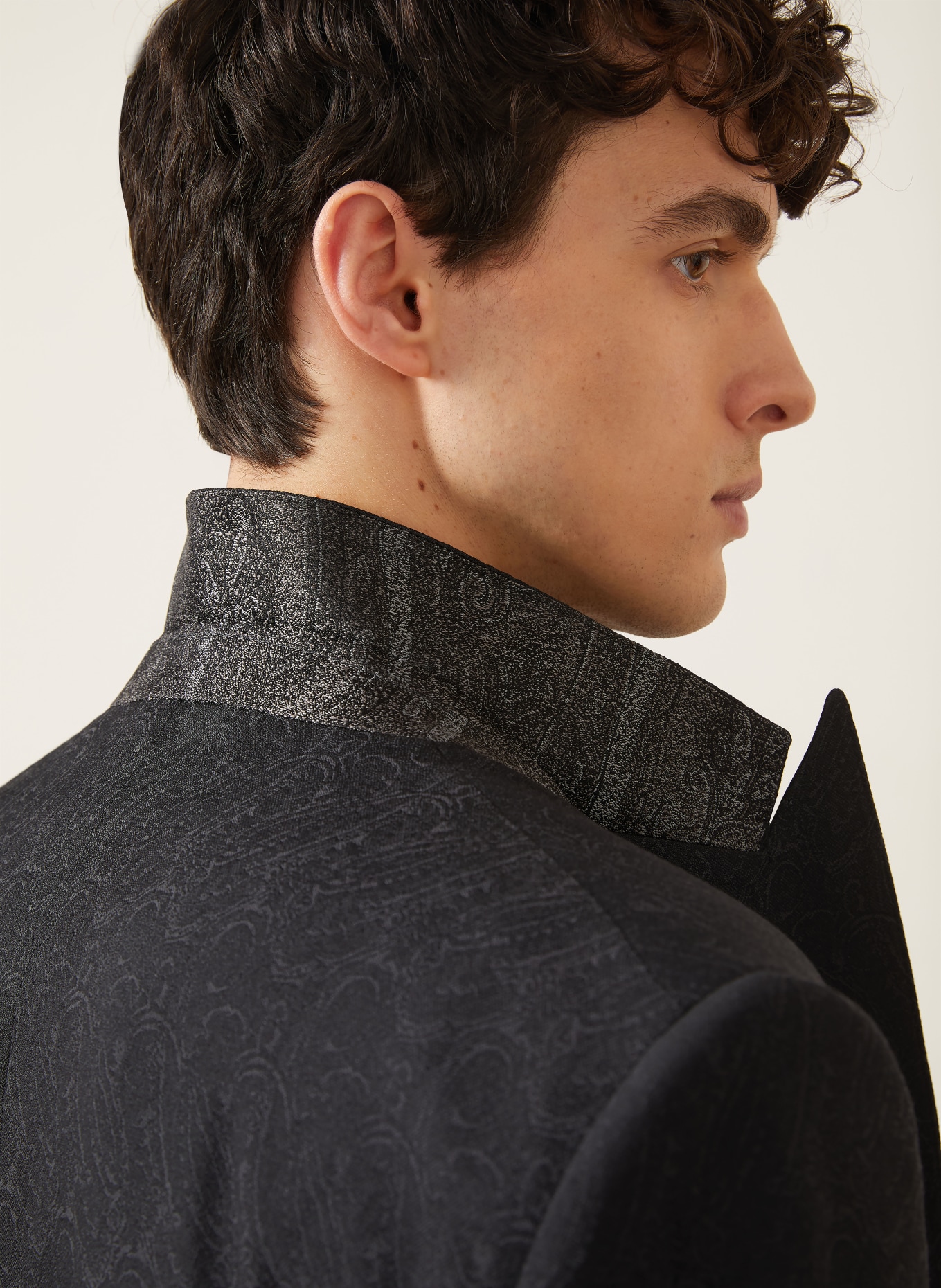 ETRO Slim fit colbert van jacquard: N0000 BLACK