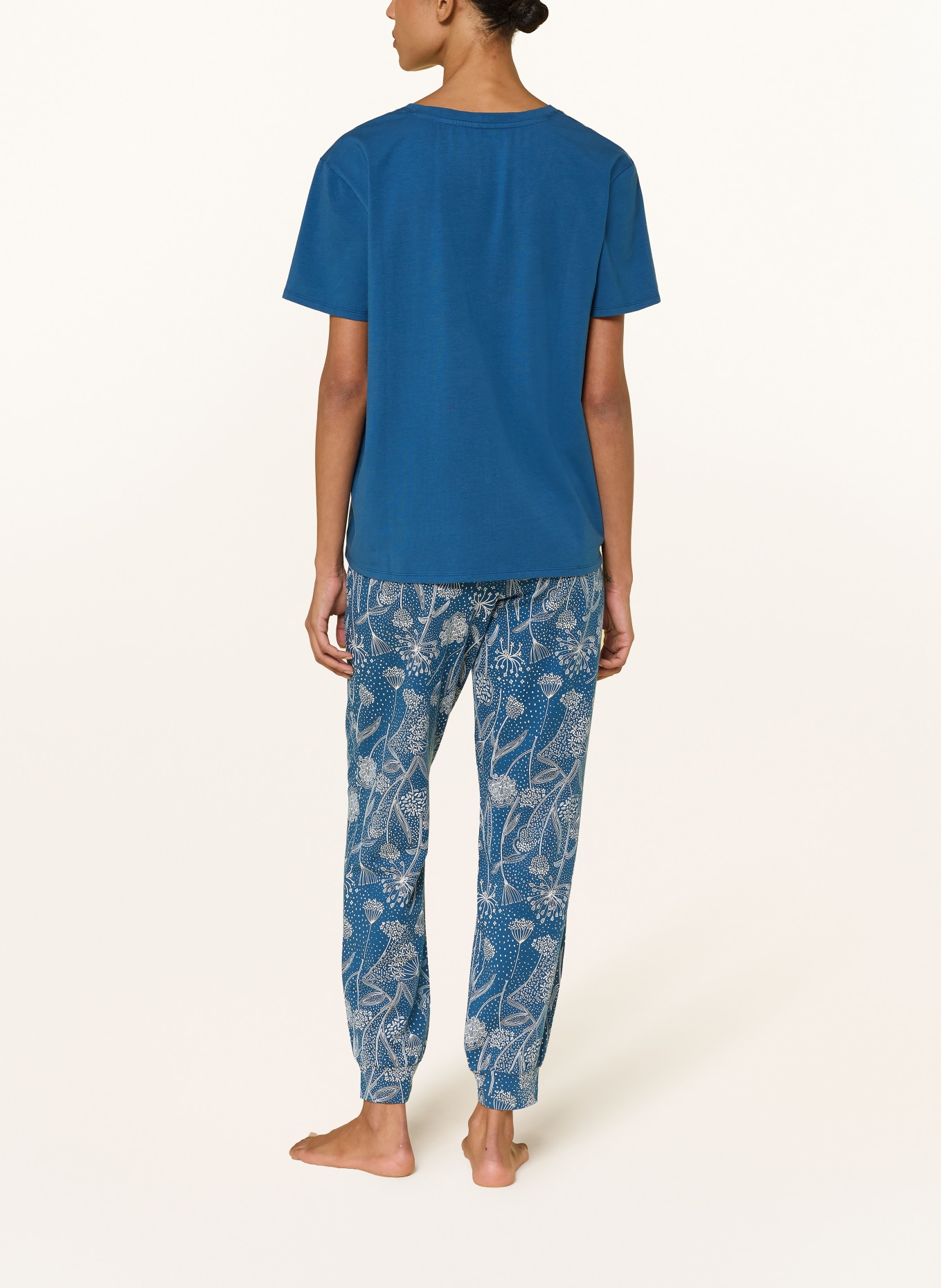 JOCKEY Schlafhose: BLAU / WEISS