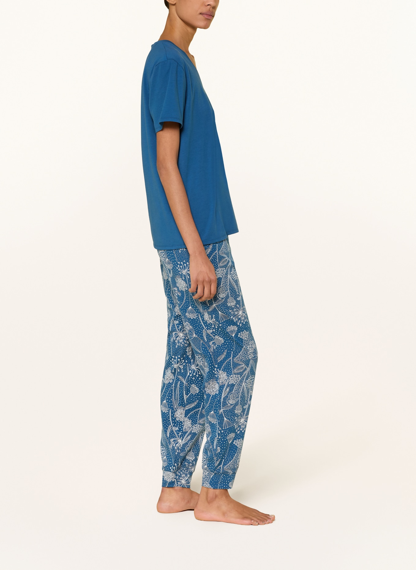 JOCKEY Schlafhose: BLAU / WEISS