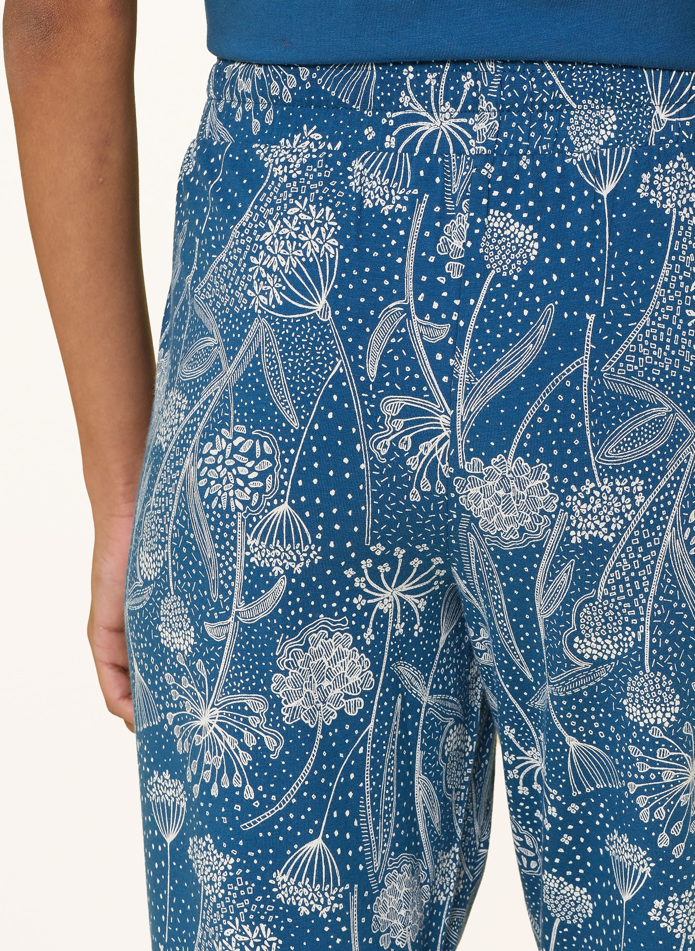 JOCKEY Schlafhose: BLAU / WEISS