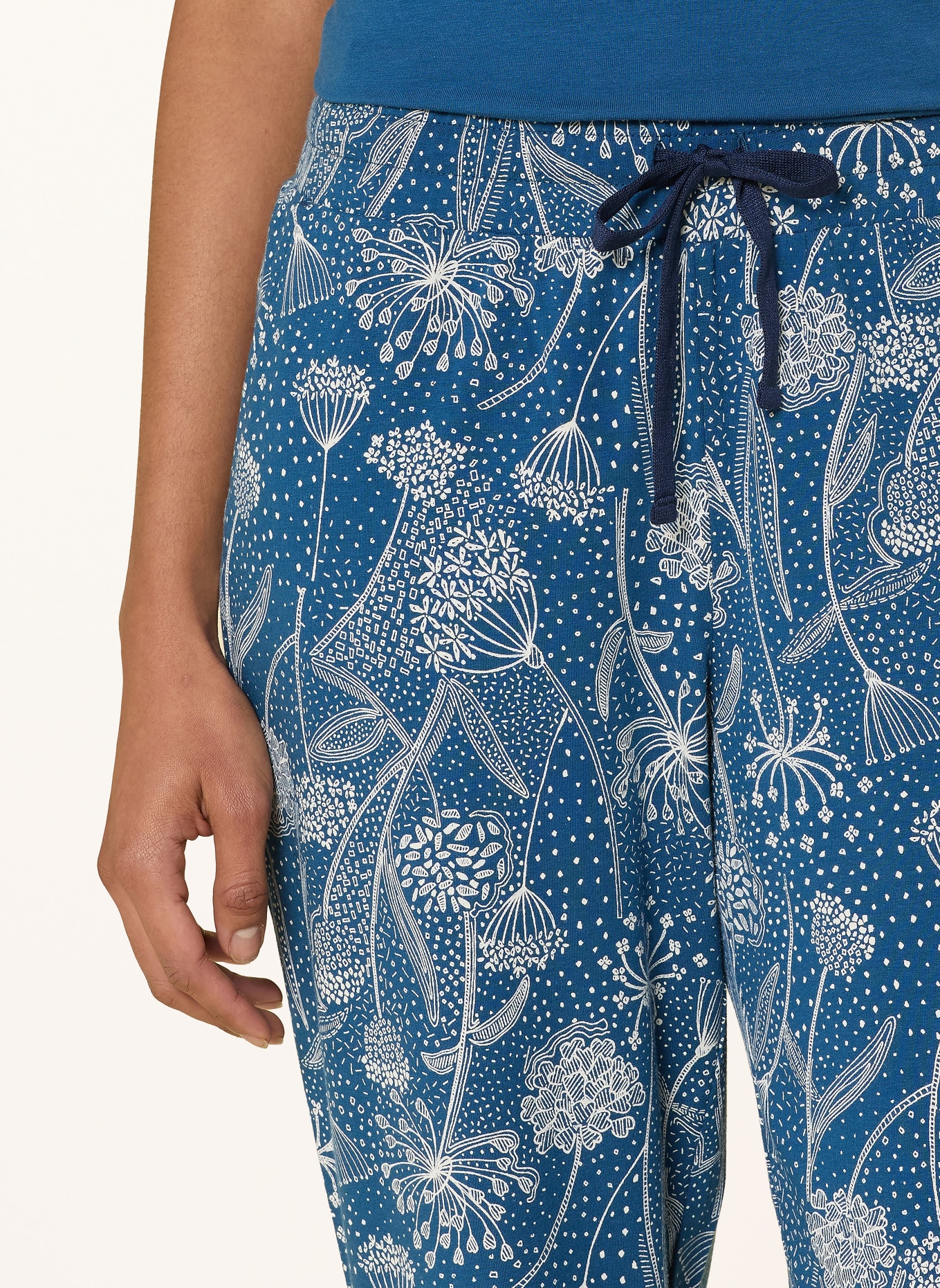 JOCKEY Schlafhose: BLAU / WEISS