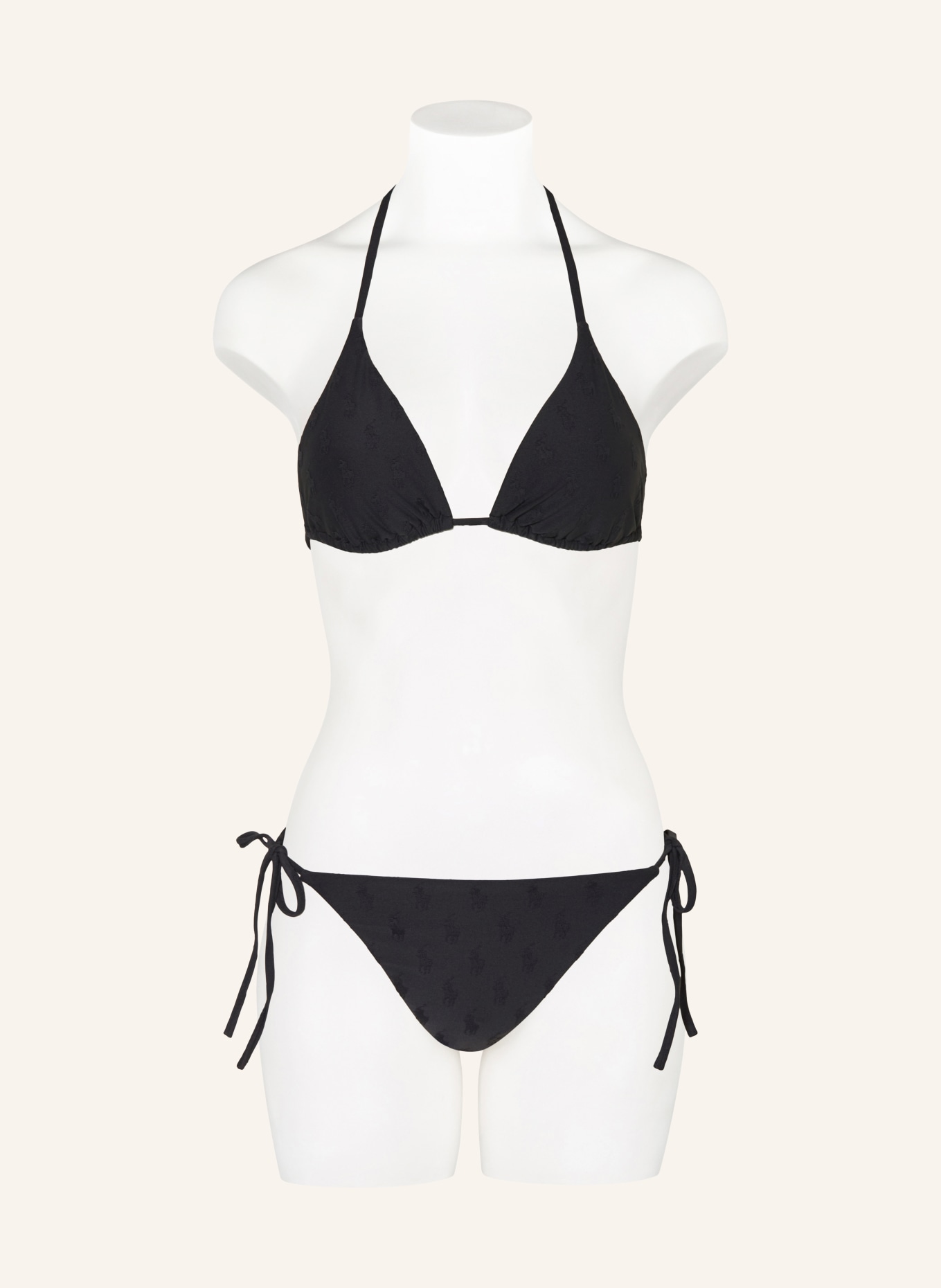 POLO RALPH LAUREN Triangel-Bikini-Hose MISSY SEPARATE: SCHWARZ
