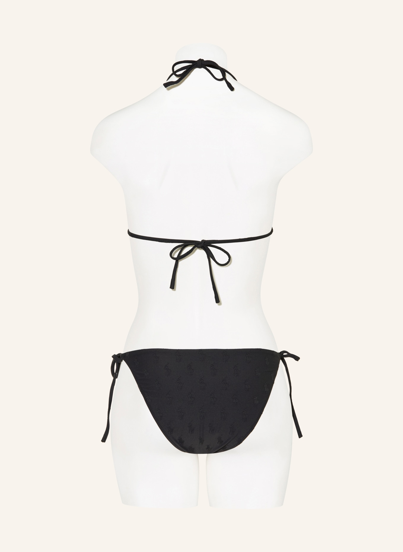 POLO RALPH LAUREN Triangel-Bikini-Top: SCHWARZ