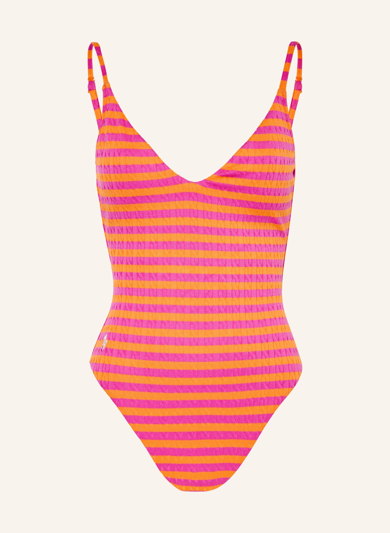 POLO RALPH LAUREN Badeanzug MISSY: PINK / ORANGE