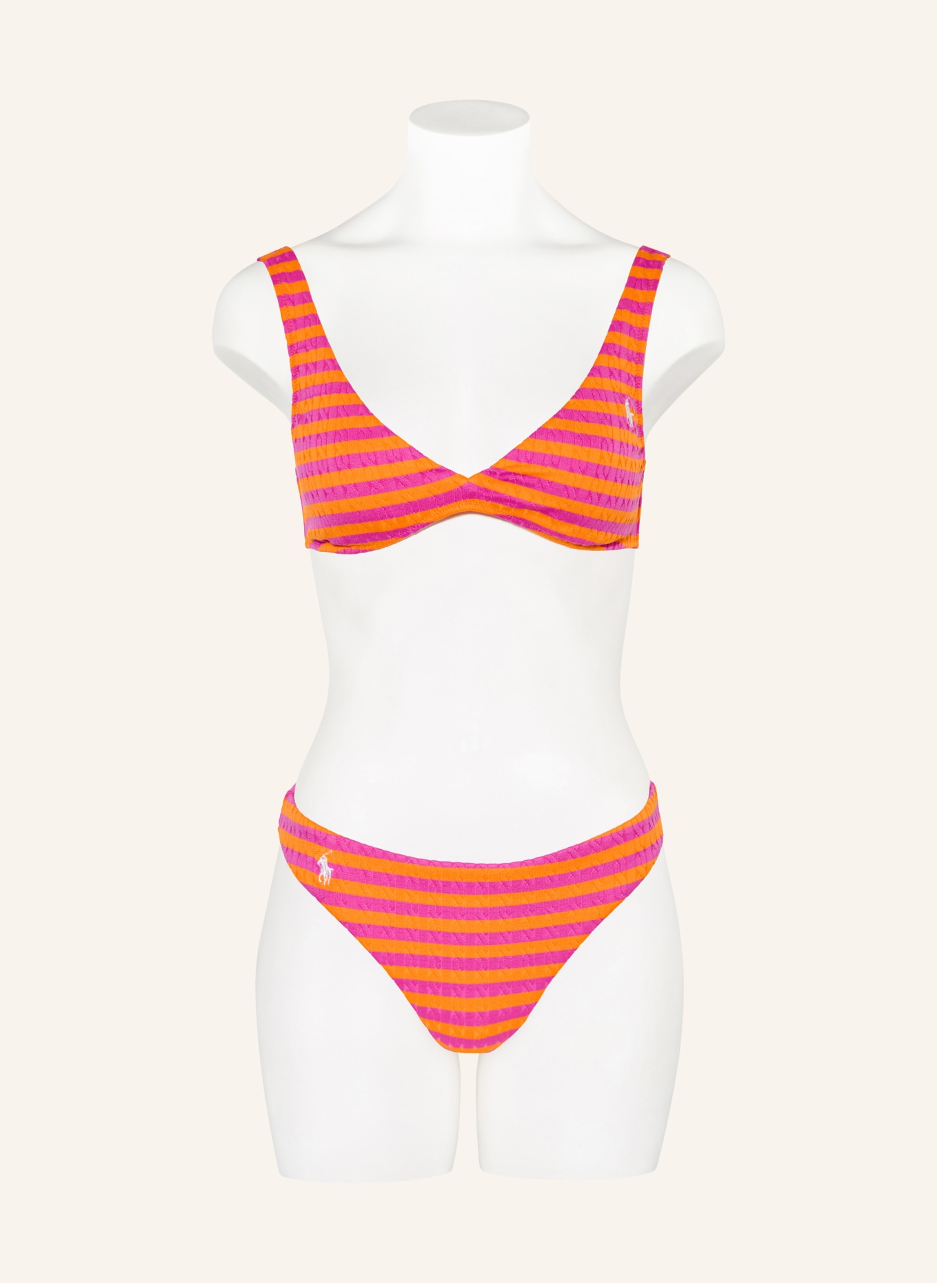 POLO RALPH LAUREN Bustier-bikinitop MISSY SEPARATE: ROZE / ORANJE