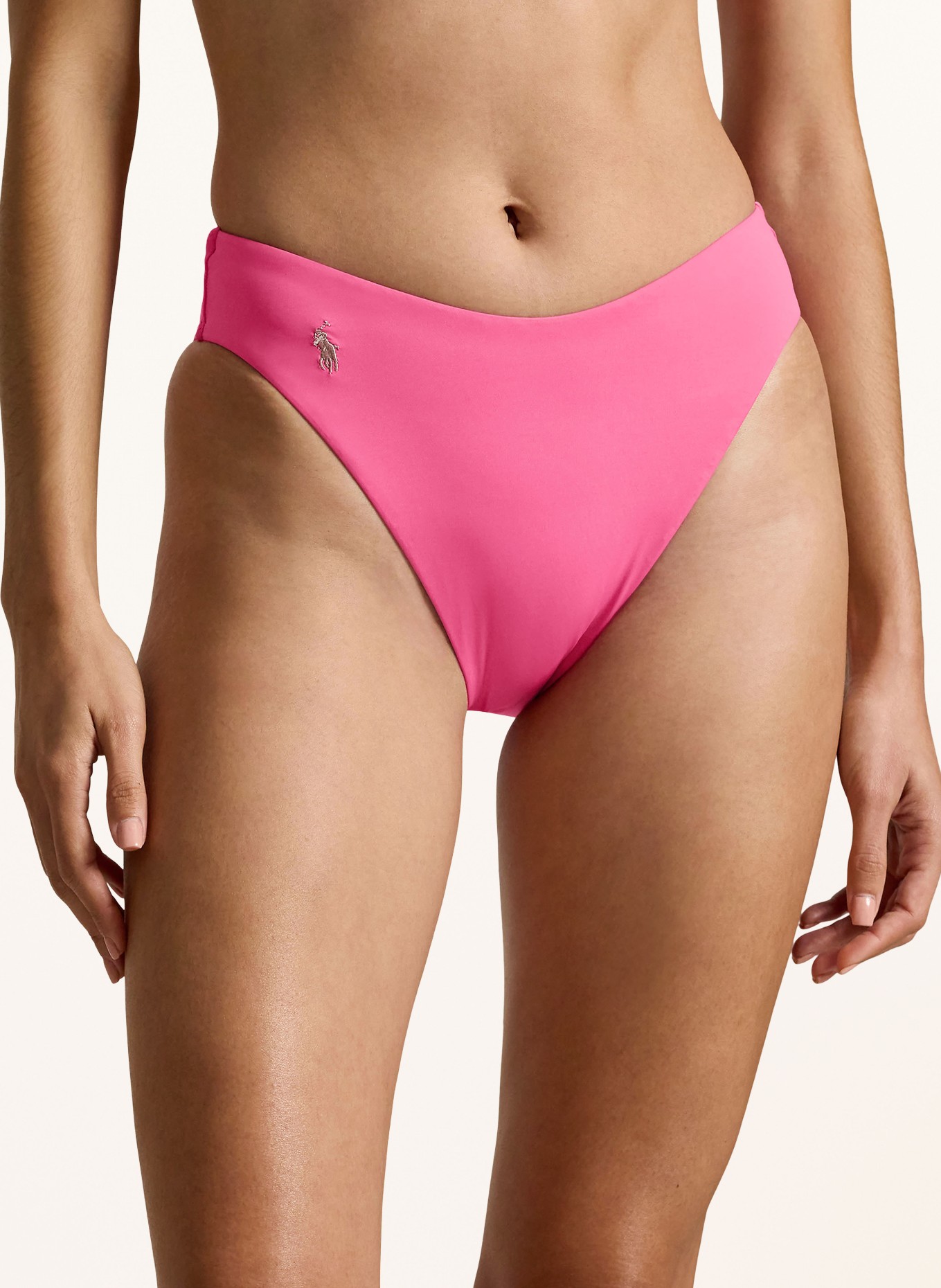 POLO RALPH LAUREN High-Waist Bikini Bottoms MISSY SEPARATE: PINK