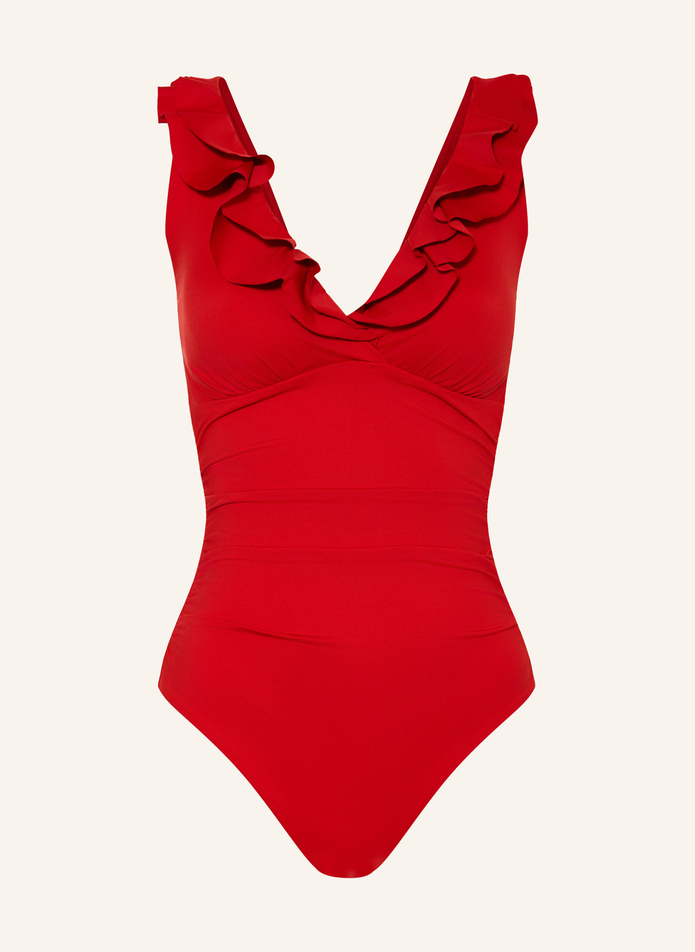 LAUREN RALPH LAUREN Badeanzug BEACH CLUB SOLIDS: ROT