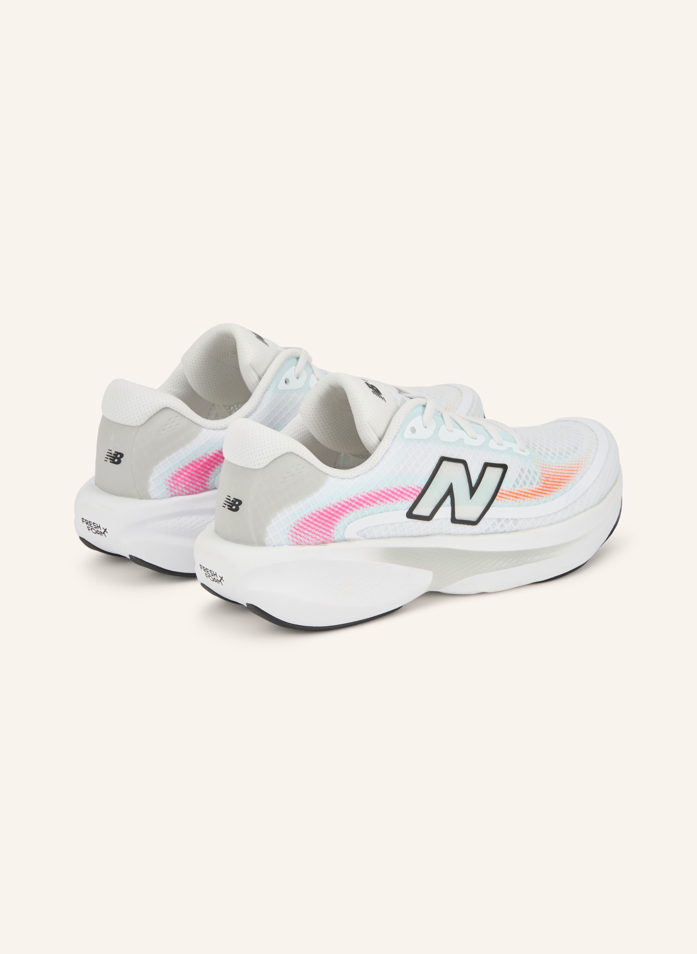new balance ELLIPSE V1 Running Shoes: WHITE / PINK / ORANGE