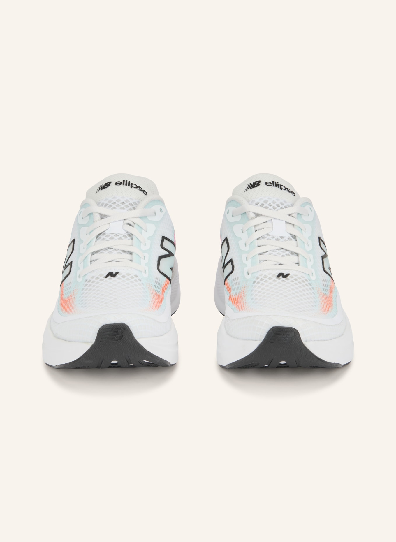 new balance ELLIPSE V1 Running Shoes: WHITE / PINK / ORANGE