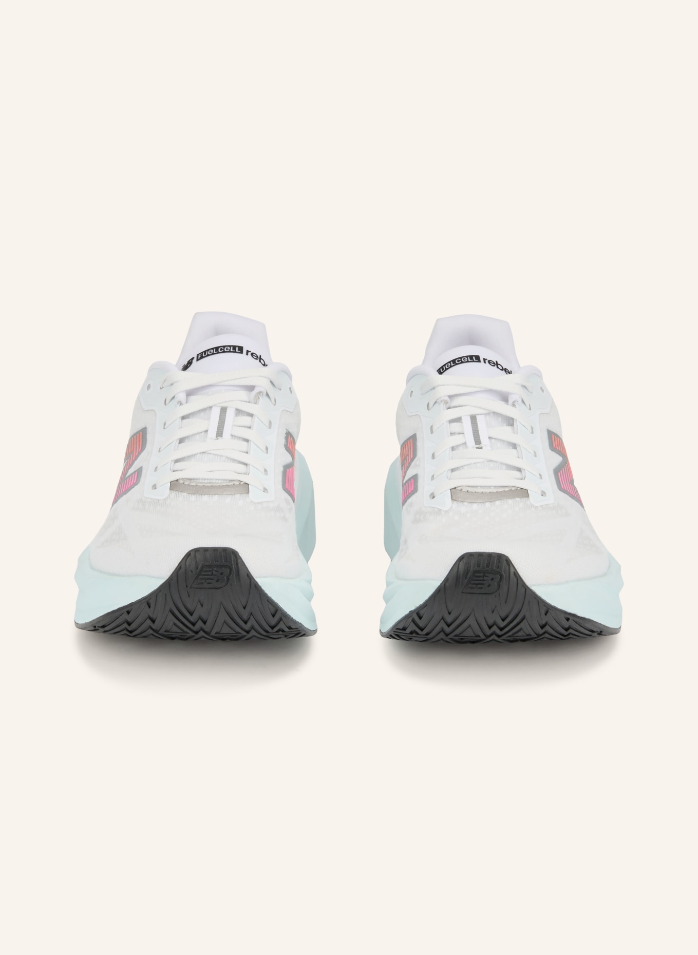 new balance FUELCELL REBEL V5 Running Shoes: WHITE / GRAY / RED