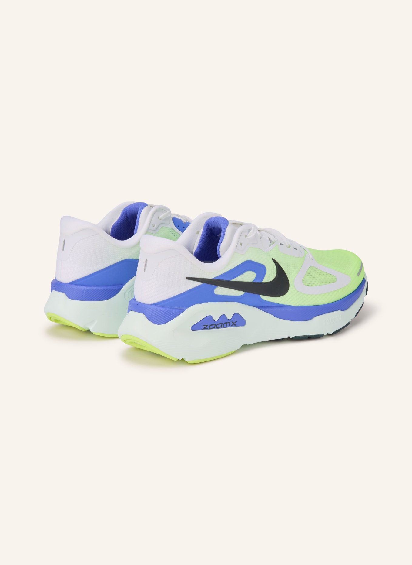 Nike Laufschuhe STRUCTURE PLUS: NEONGRÜN / BLAU / WEISS