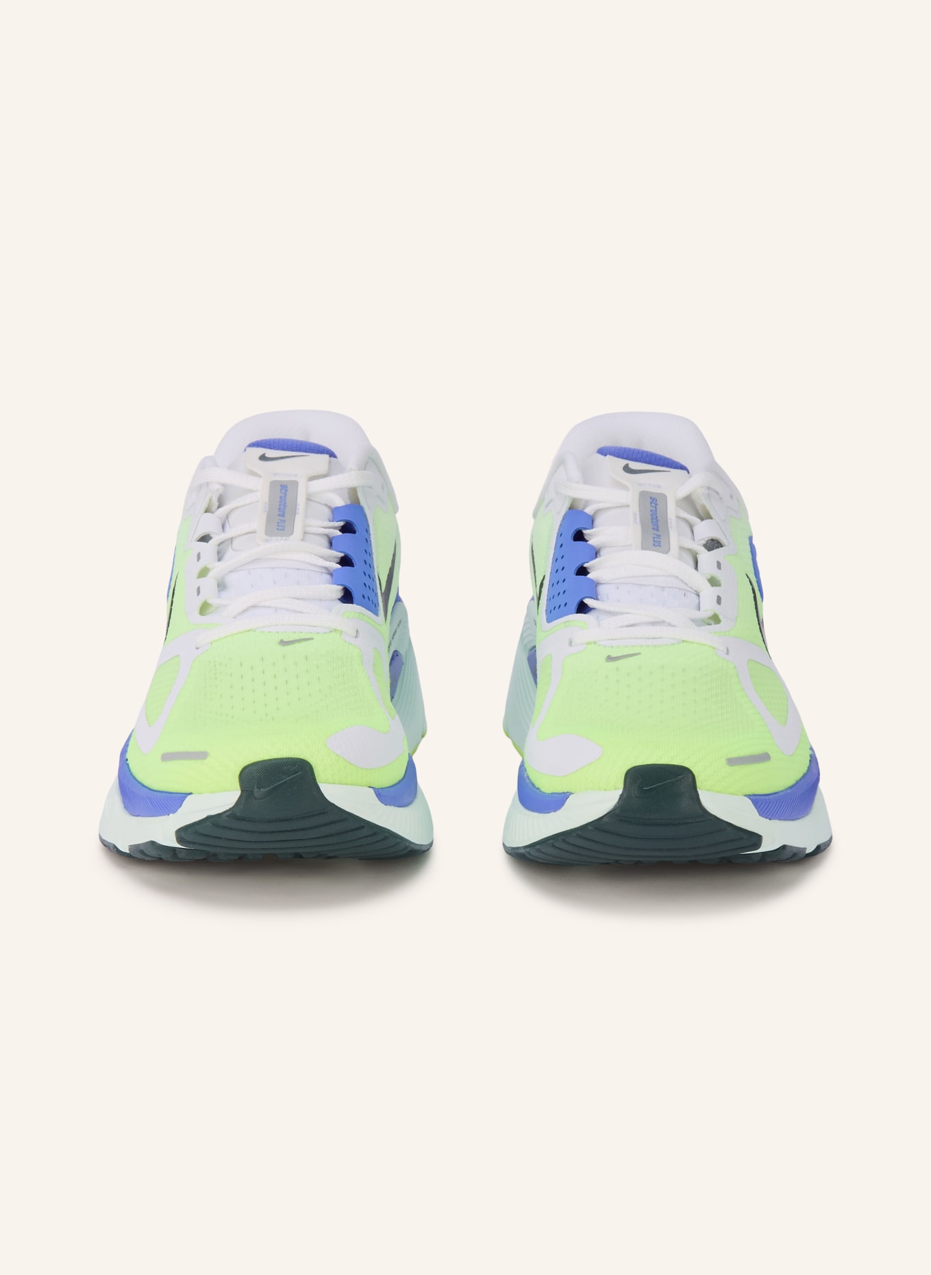 Nike Laufschuhe STRUCTURE PLUS: NEONGRÜN / BLAU / WEISS