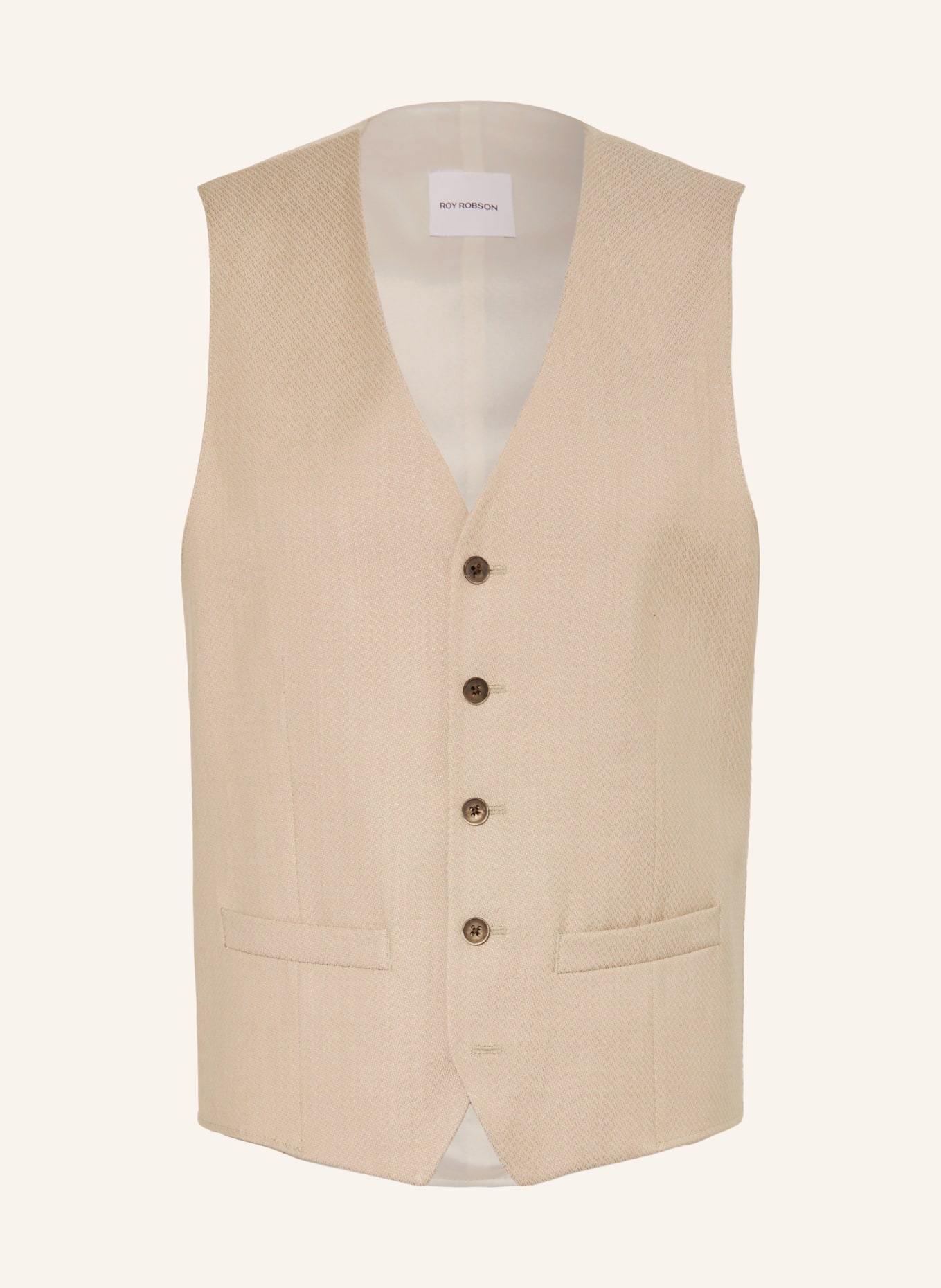 ROY ROBSON Anzugweste Extra Slim Fit: A250 LIGHT BROWN