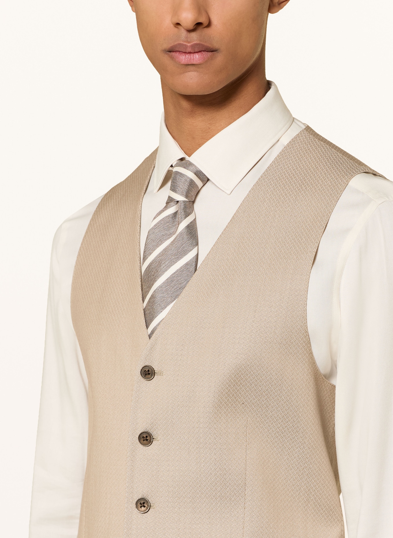 ROY ROBSON Anzugweste Extra Slim Fit: A250 LIGHT BROWN