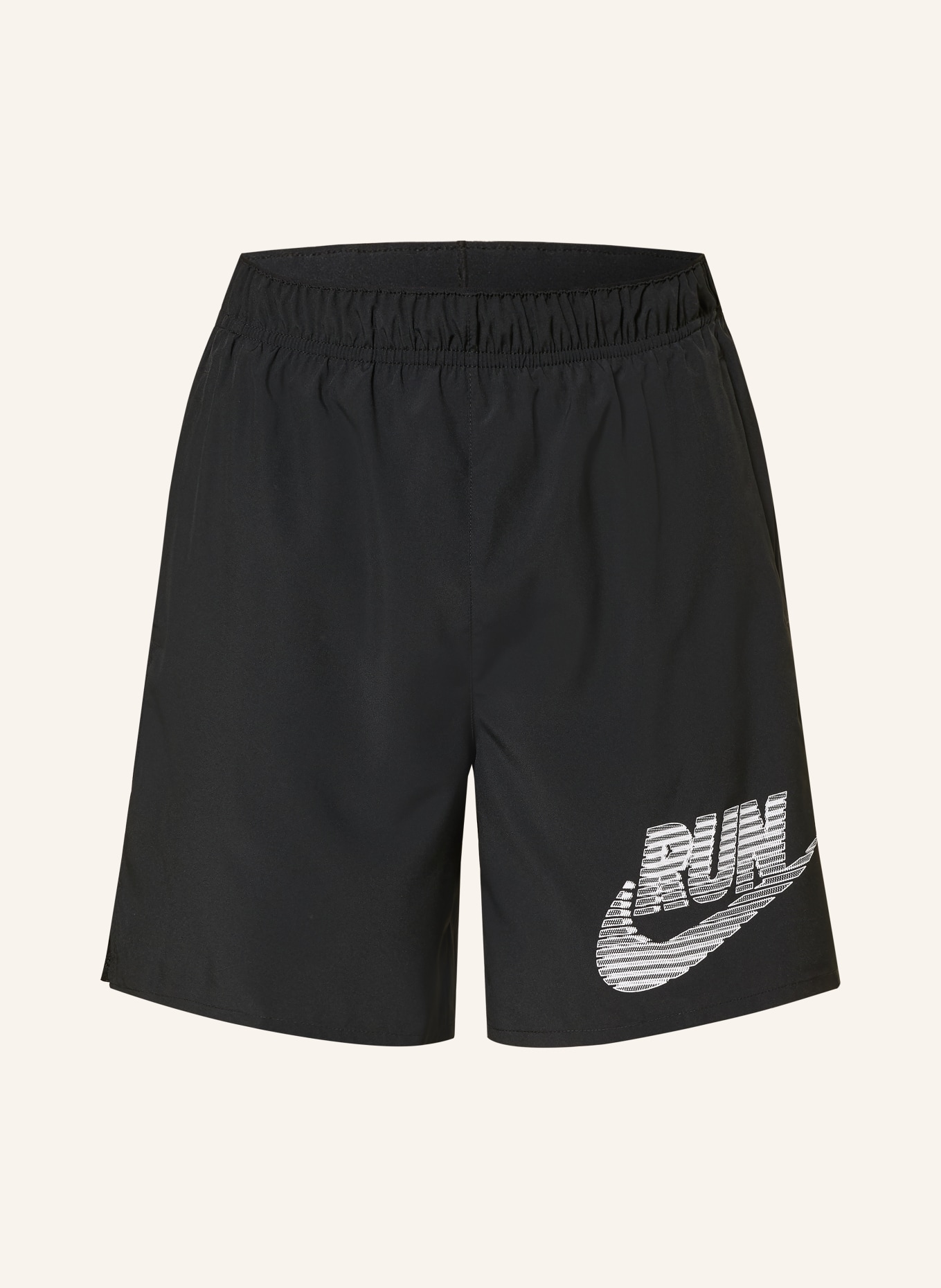 Nike Běžecké šortky 2 v 1 CHALLENGER: ČERNÁ / BÍLÁ
