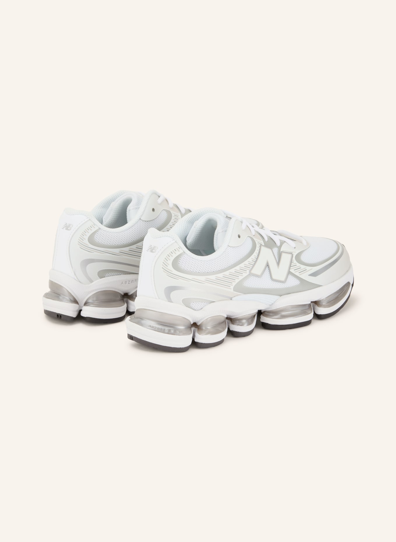 new balance Sneaker 2000: WEISS / HELLGRAU / DUNKELGRAU