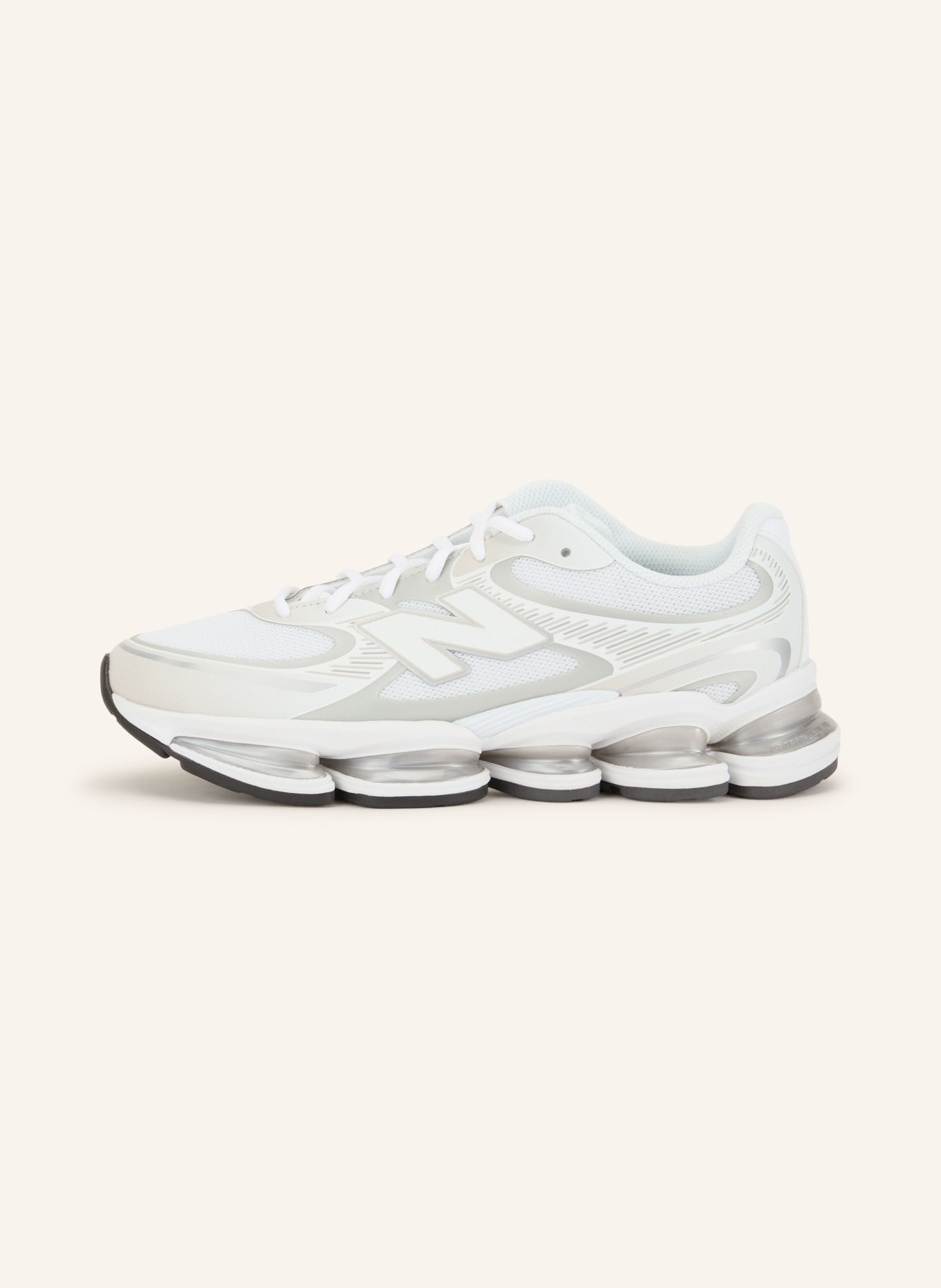 new balance Sneaker 2000: WEISS / HELLGRAU / DUNKELGRAU