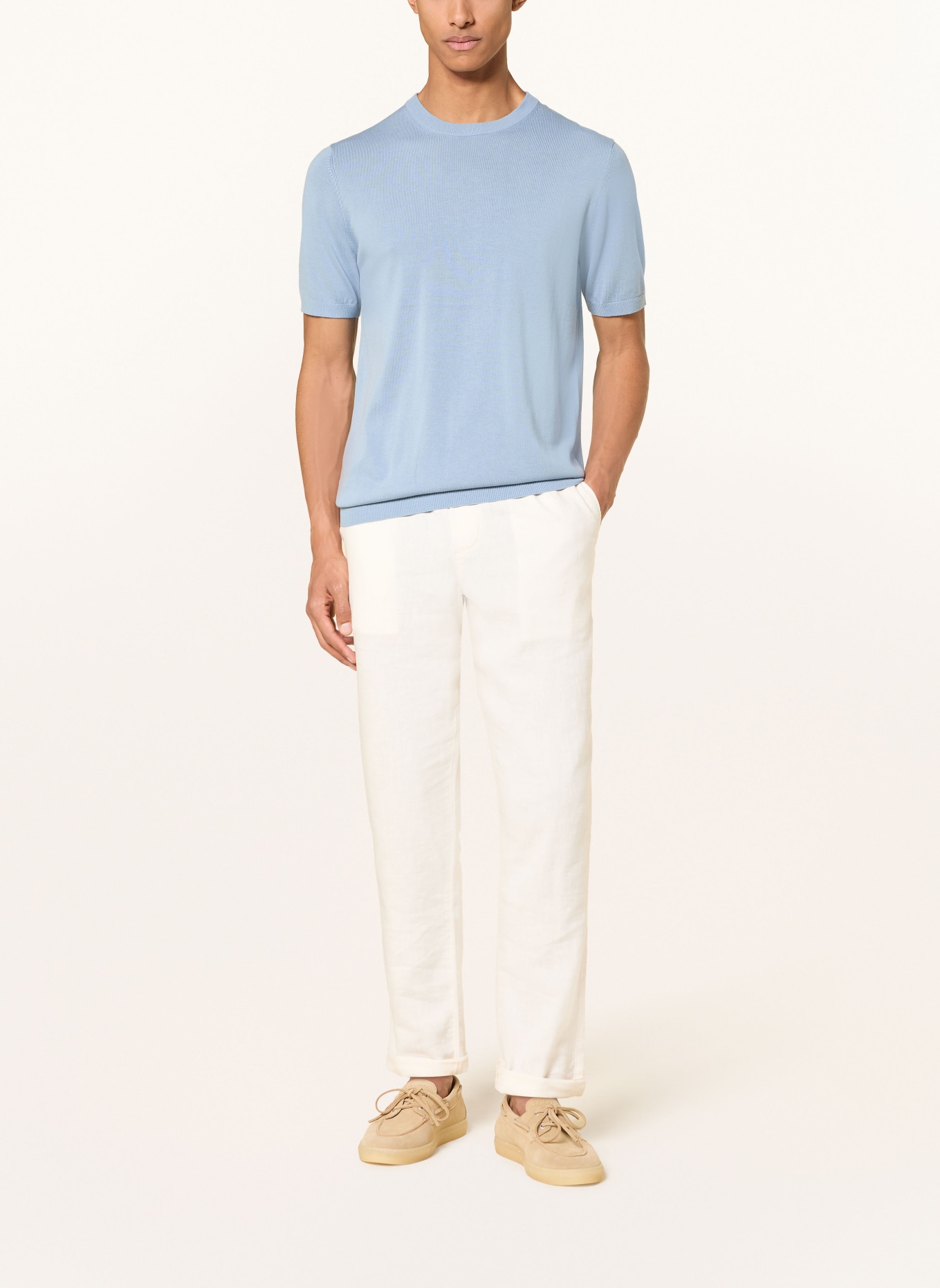 ROY ROBSON Strickshirt: HELLBLAU