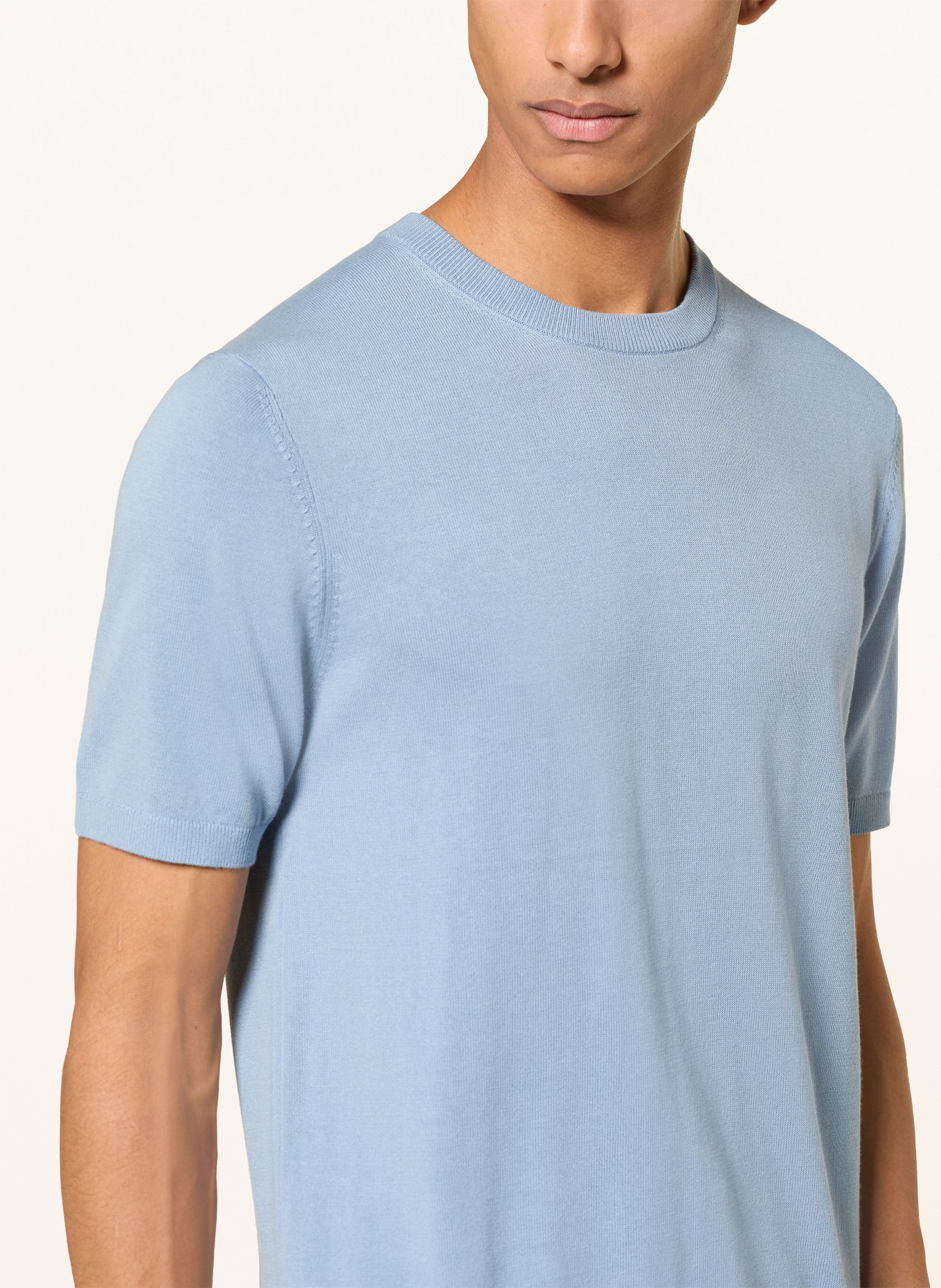 ROY ROBSON Strickshirt: HELLBLAU