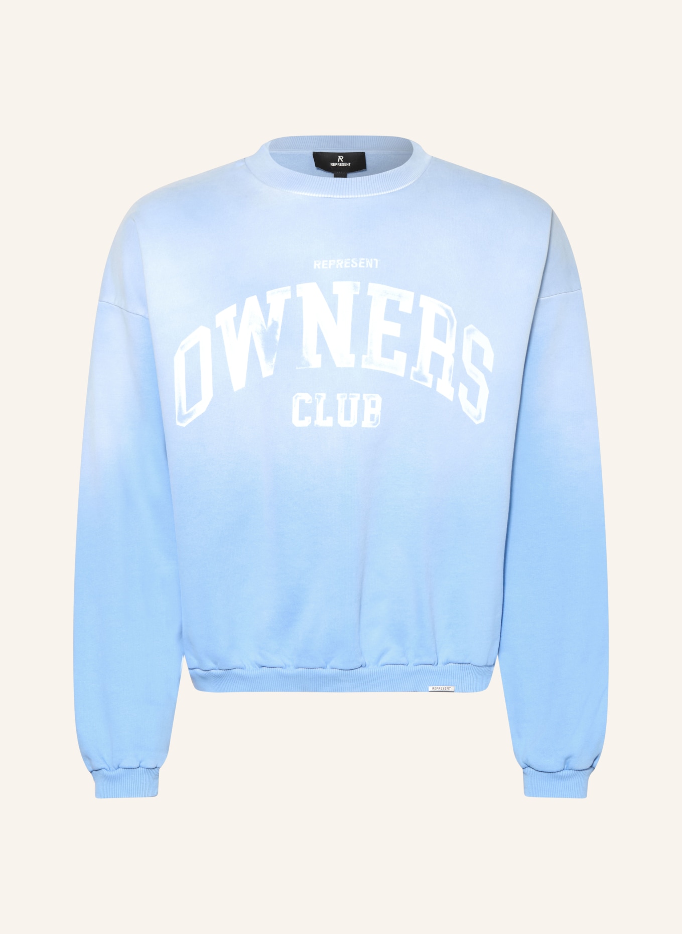REPRESENT Sweatshirt: HELLBLAU / WEISS