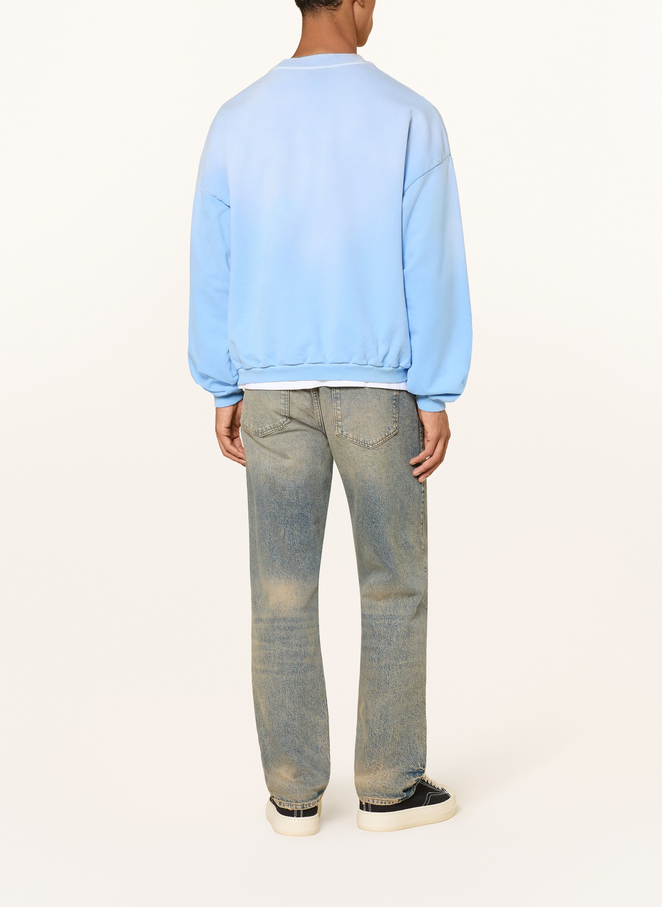 REPRESENT Sweatshirt: HELLBLAU / WEISS