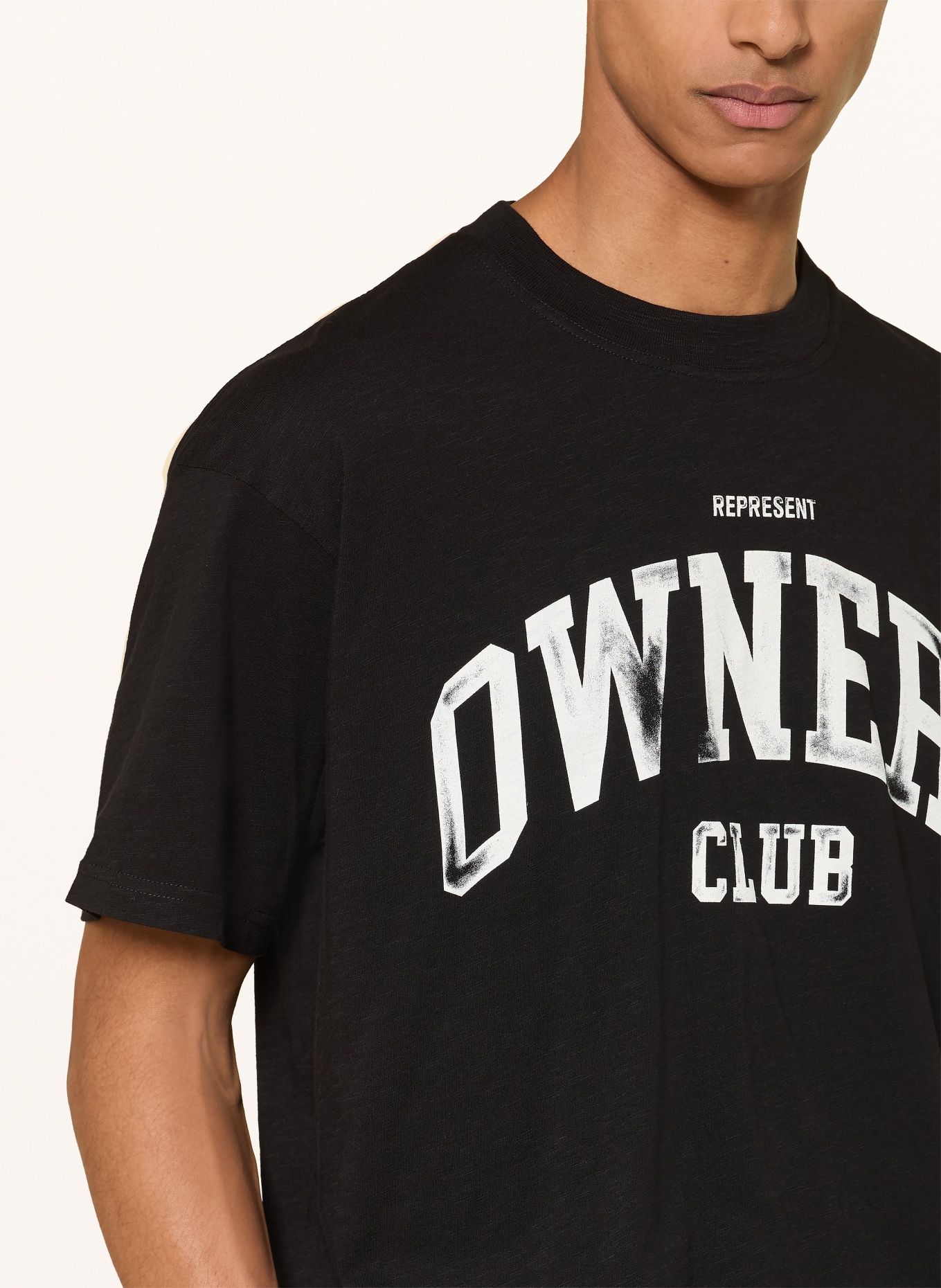 REPRESENT T-Shirt: SCHWARZ / WEISS