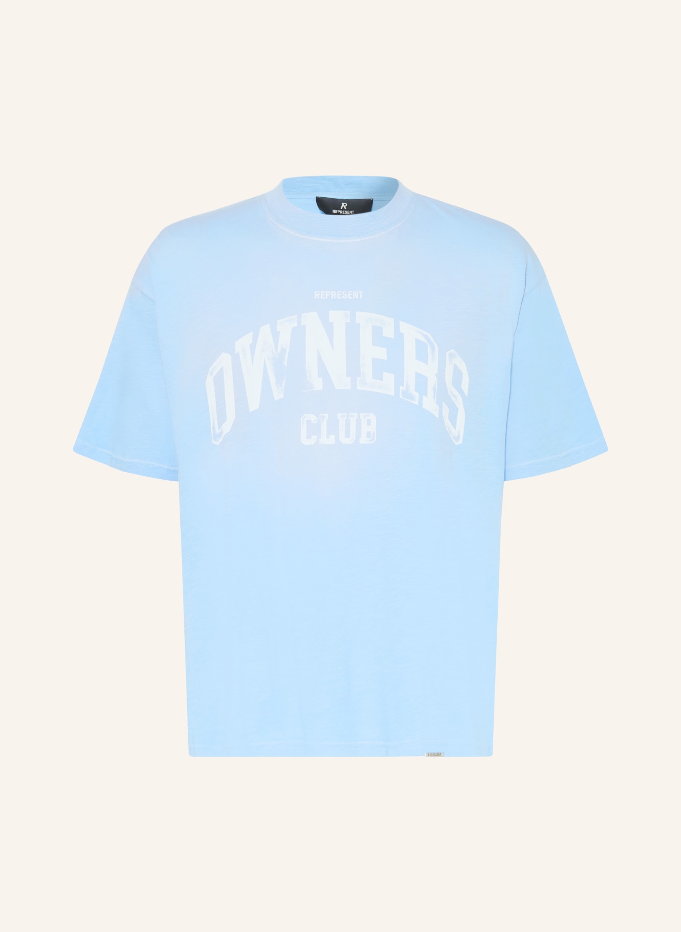 REPRESENT T-Shirt: HELLBLAU / WEISS