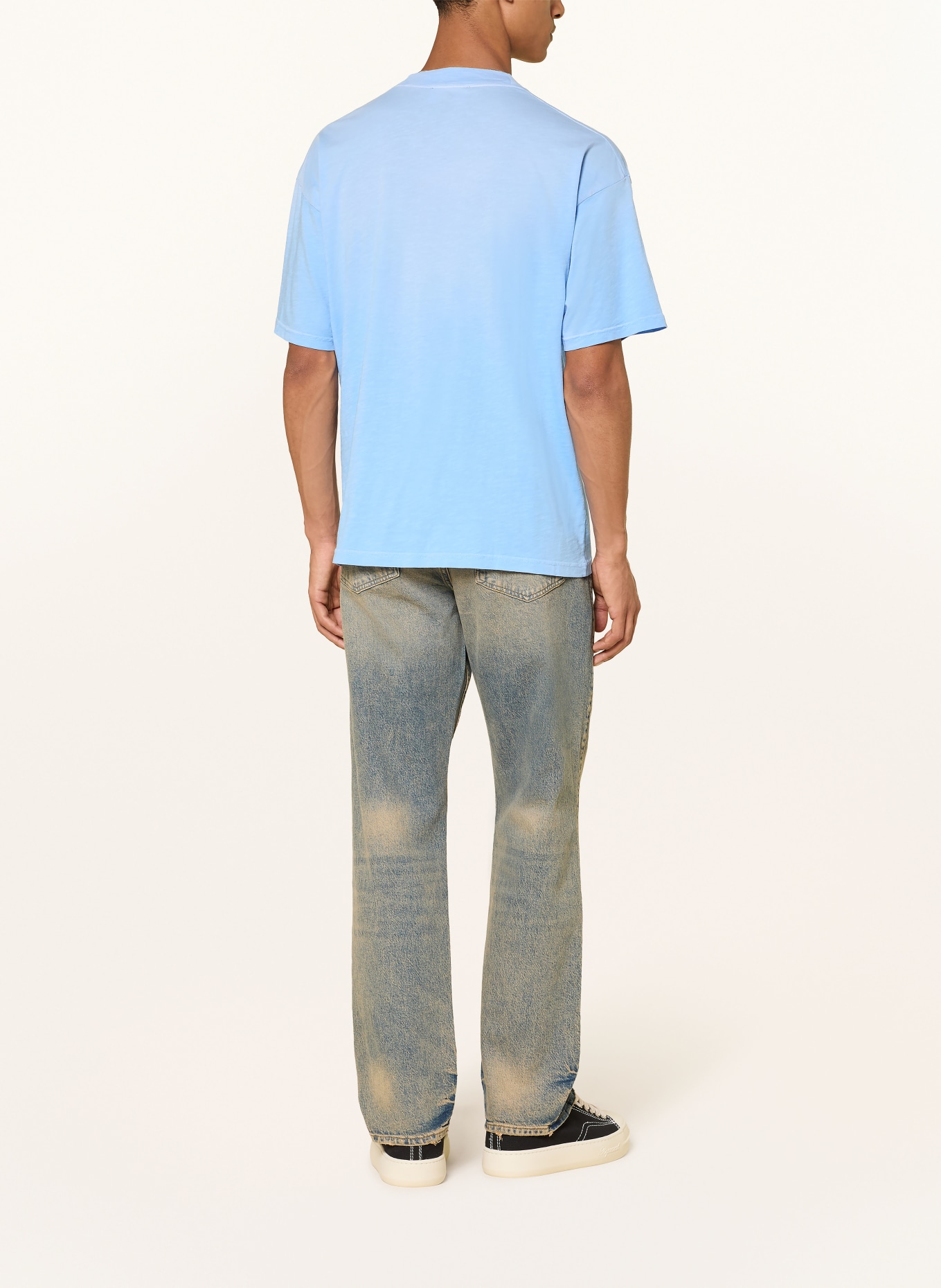 REPRESENT T-Shirt: HELLBLAU / WEISS