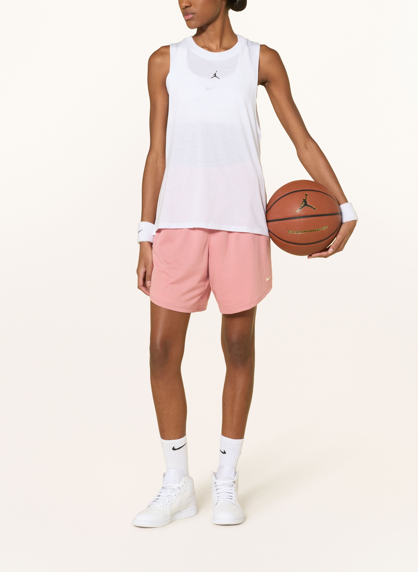 Nike Obratné basketbalové šortky 2 v 1 SABRINA: SVĚTLE ČERVENÁ / REŽNÁ