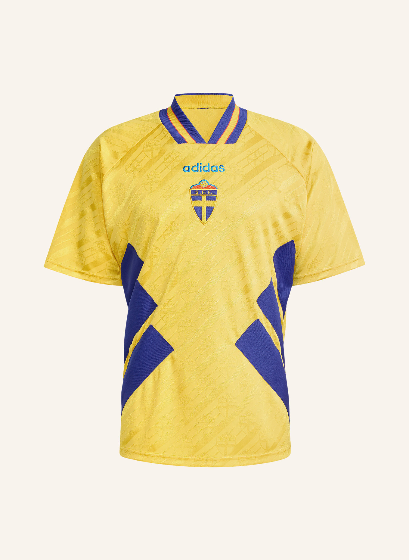 adidas Sweden 1994 Home Jersey: YELLOW / DARK BLUE