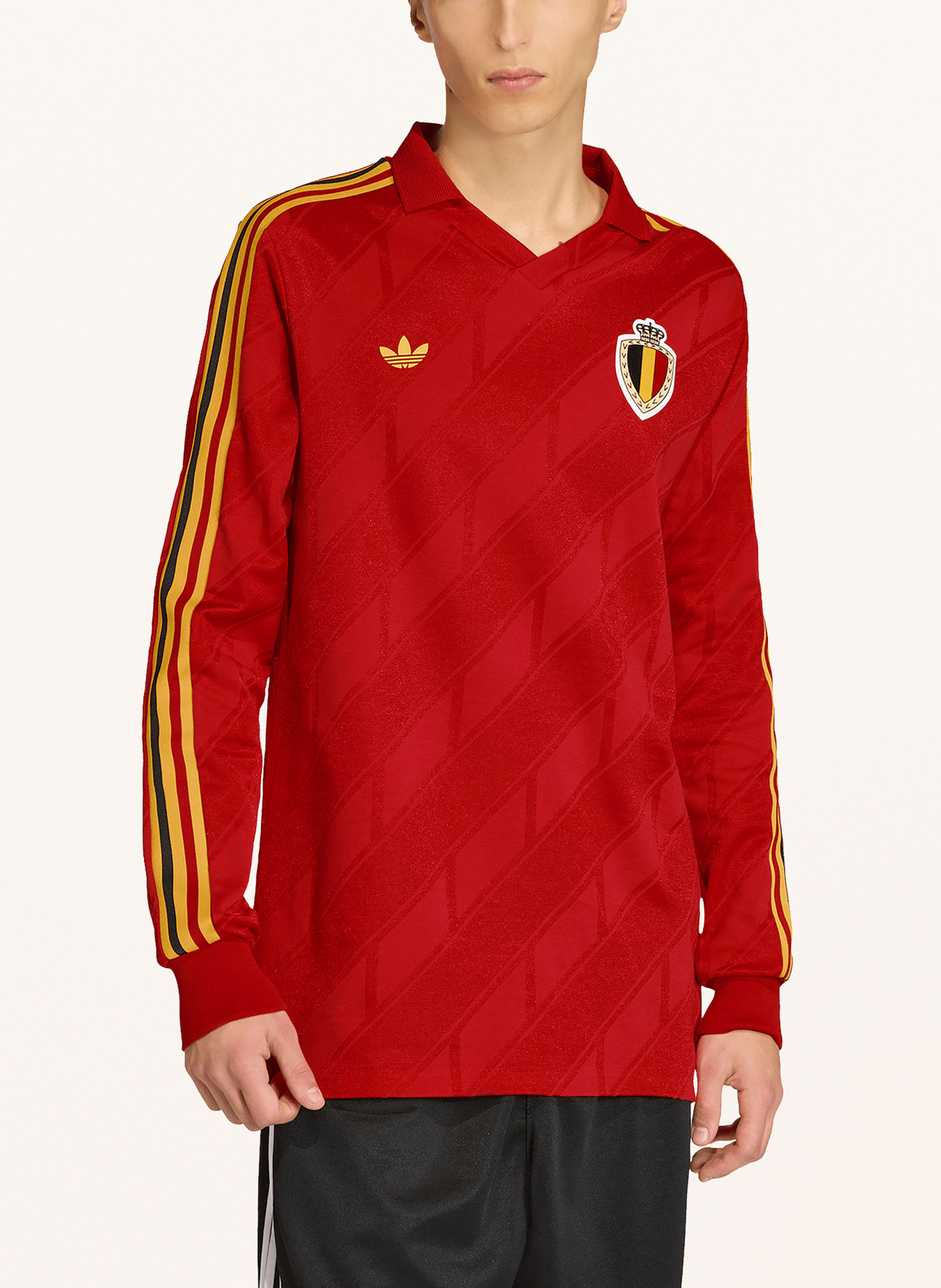 adidas Heimtrikot BELGIEN 1986: ROT / GELB / SCHWARZ