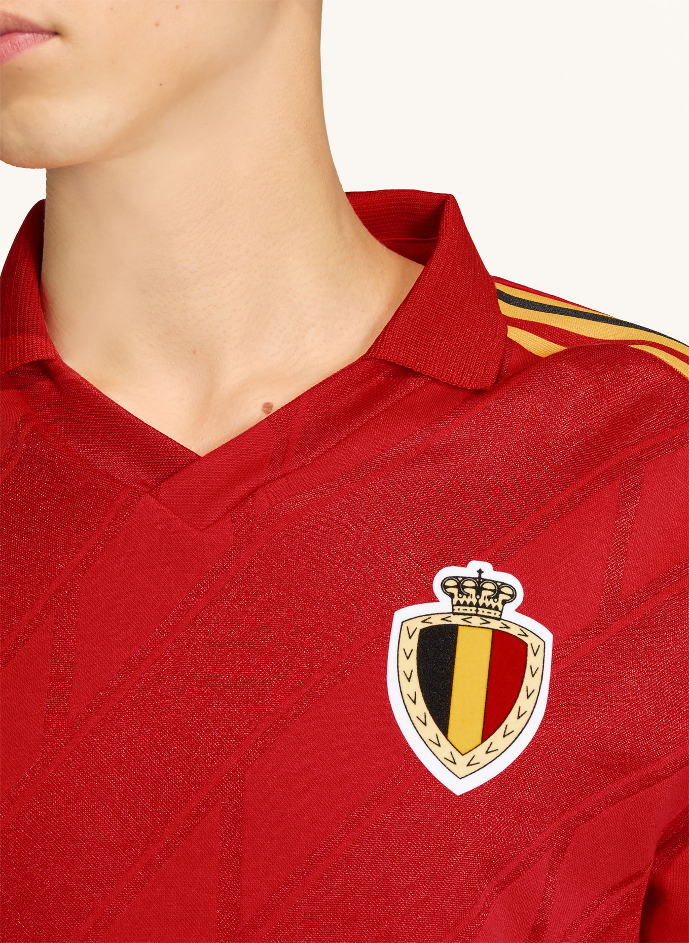 adidas Heimtrikot BELGIEN 1986: ROT / GELB / SCHWARZ