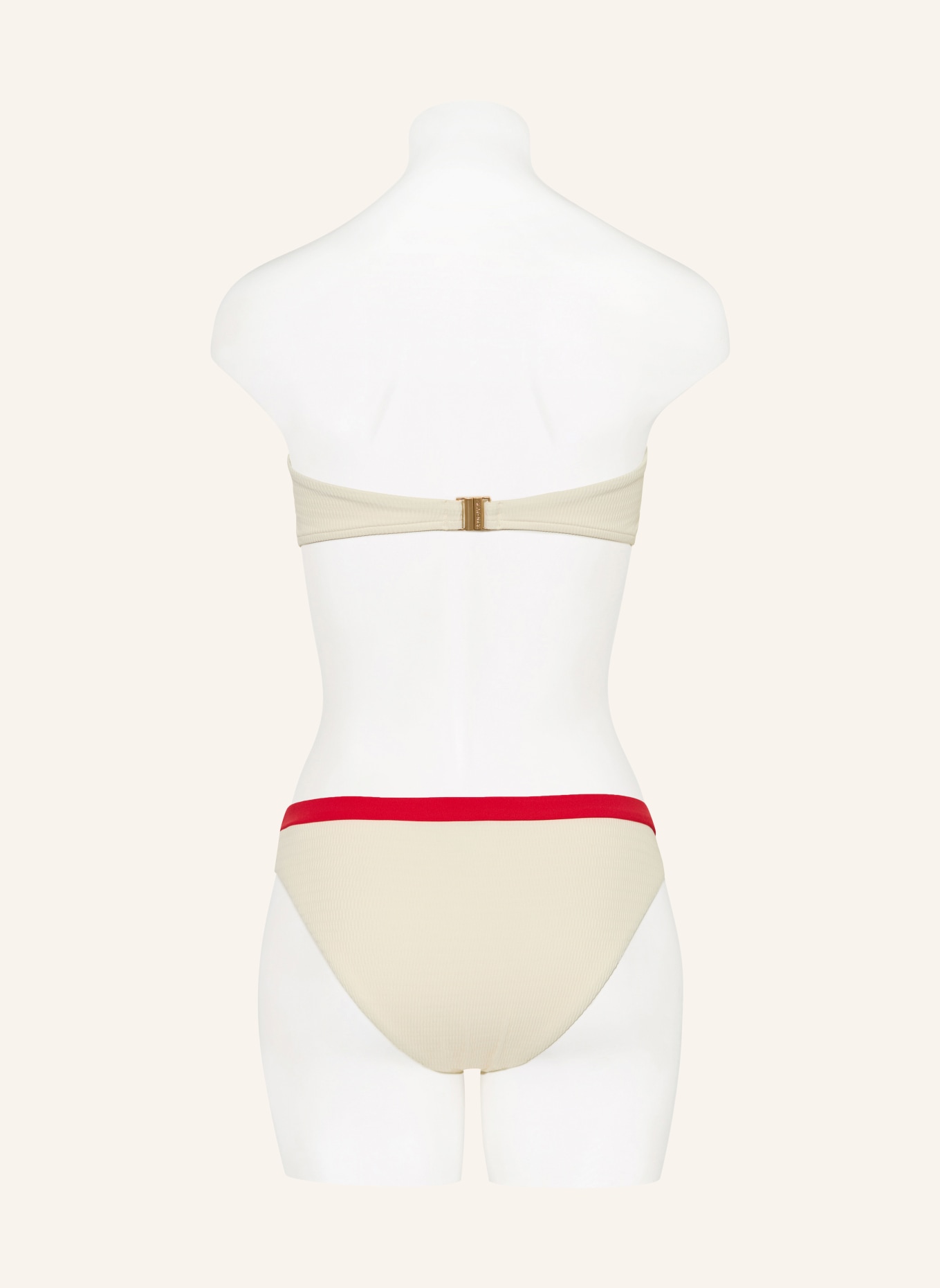 SEAFOLLY Bandeau-Bikini-Top BANDWAVE: ECRU / ROT
