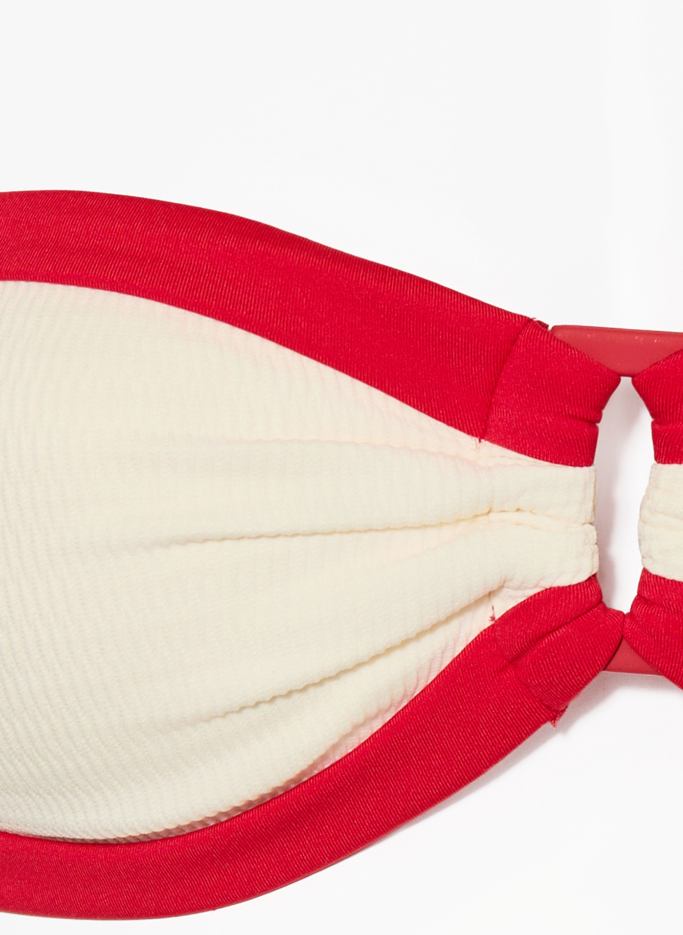 SEAFOLLY Bandeau-Bikini-Top BANDWAVE: ECRU / ROT