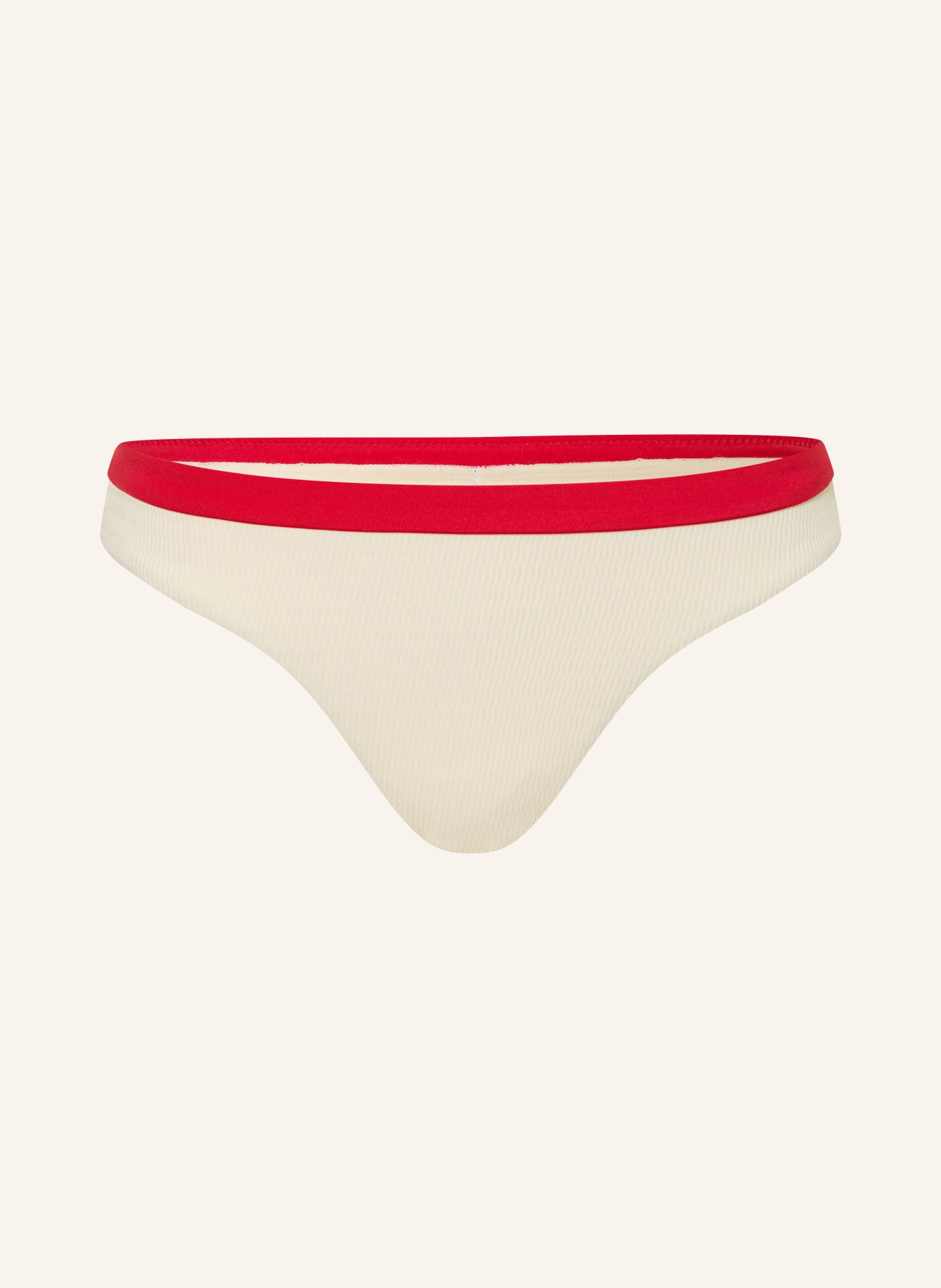 SEAFOLLY Basic-Bikini-Hose BANDWAVE: ECRU / ROT