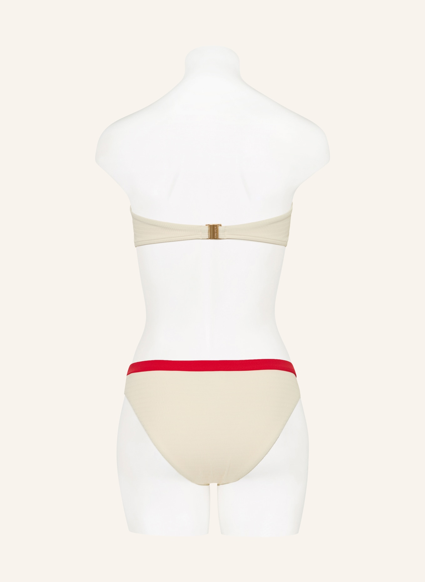 SEAFOLLY Basic-Bikini-Hose BANDWAVE: ECRU / ROT