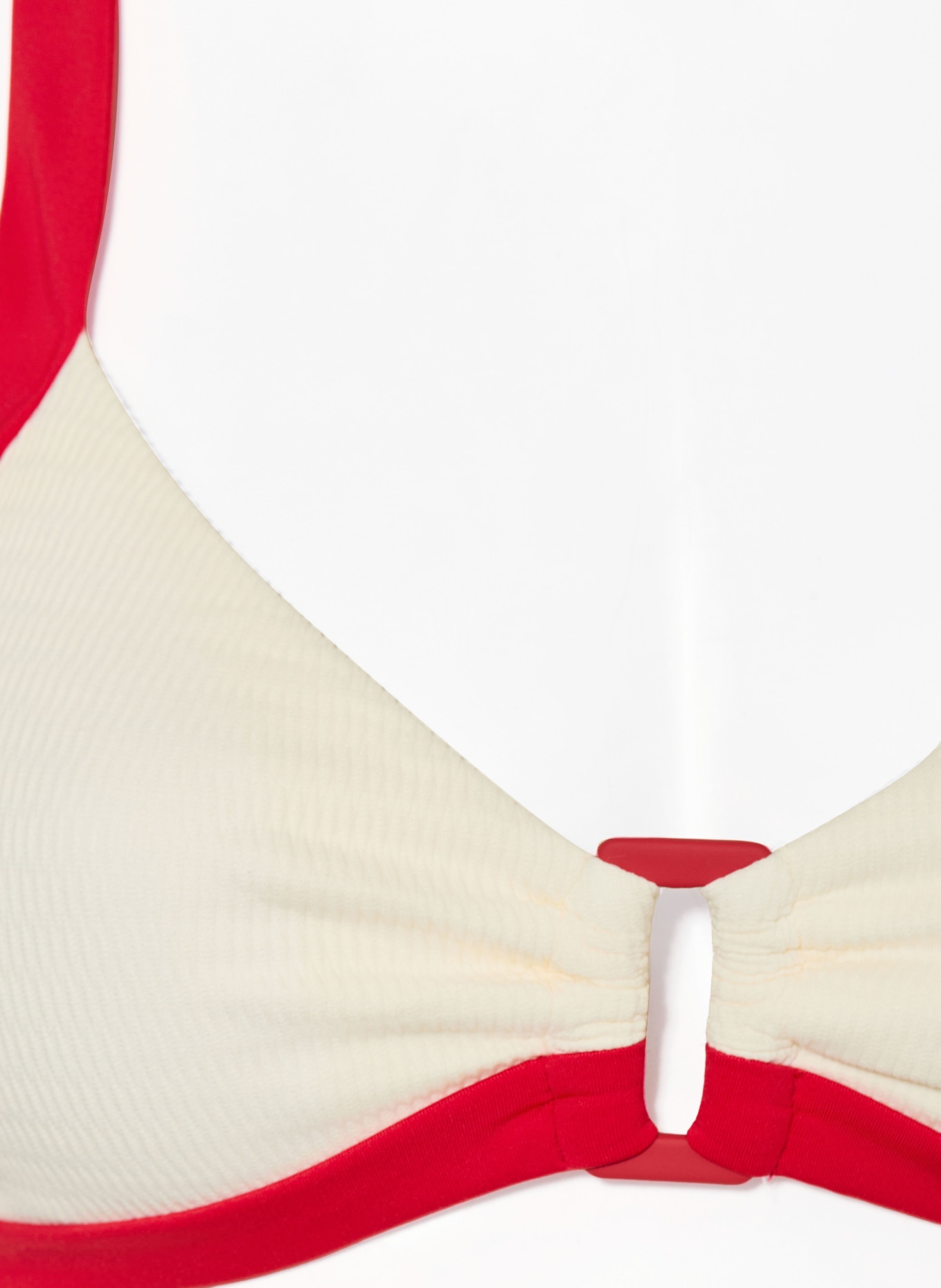 SEAFOLLY Bustier-Bikini-Top BANDWAVE: ECRU / ROT