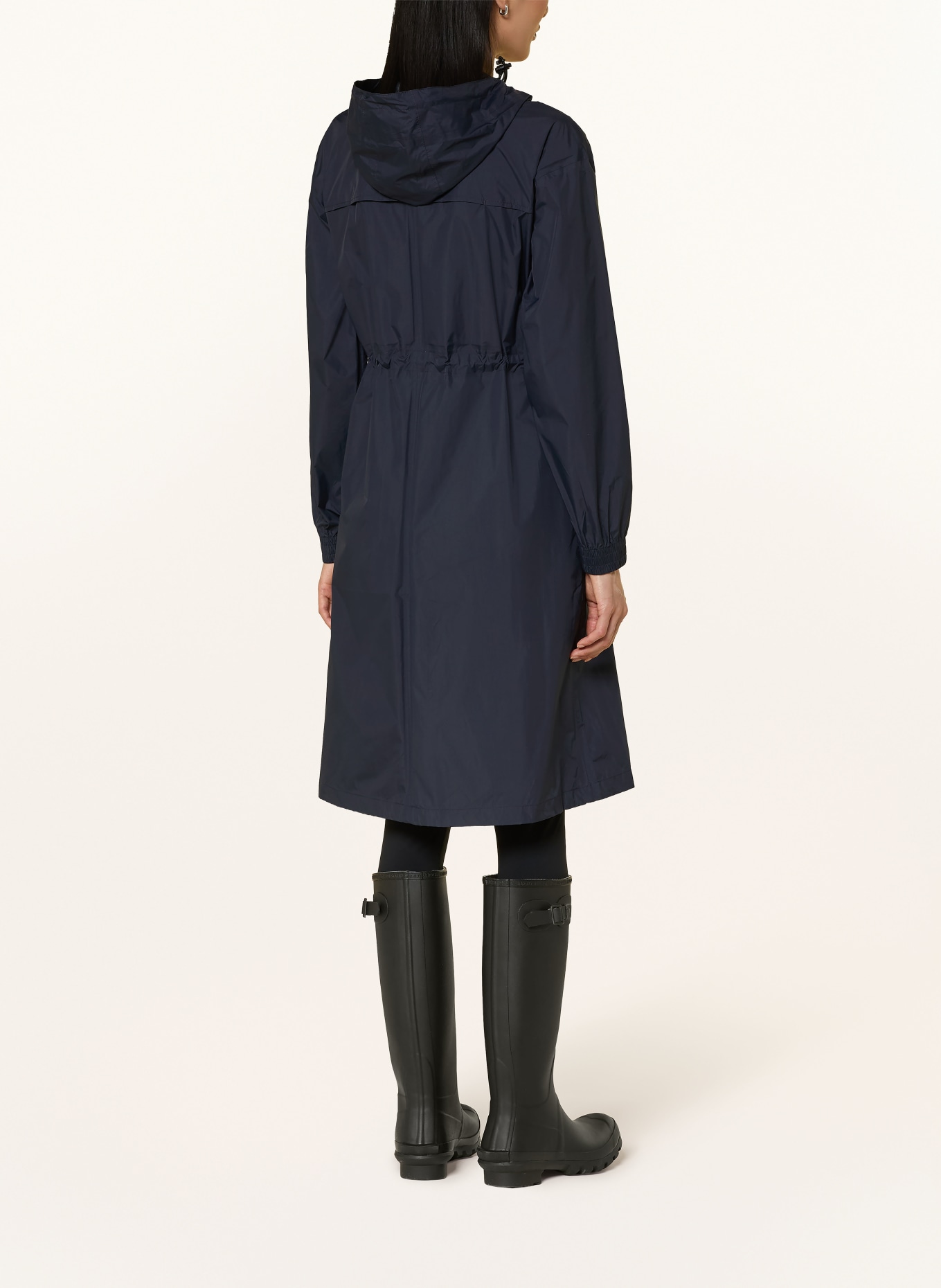 K-WAY Raincoat LE VRAI 4.0 DELIA: DARK BLUE / DARK ORANGE / YELLOW
