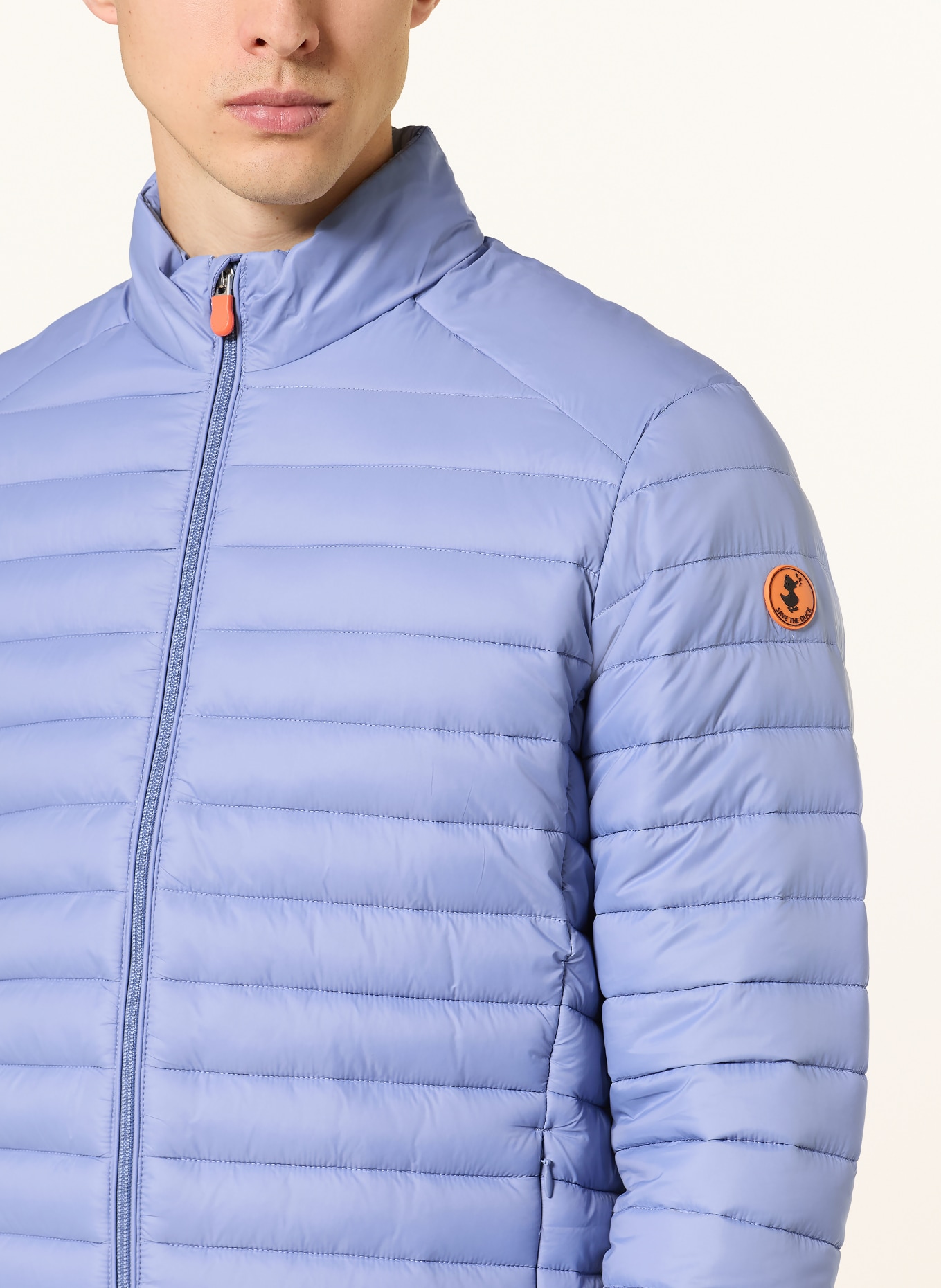 SAVE THE DUCK ALEXANDER quilted jacket: LIGHT BLUE