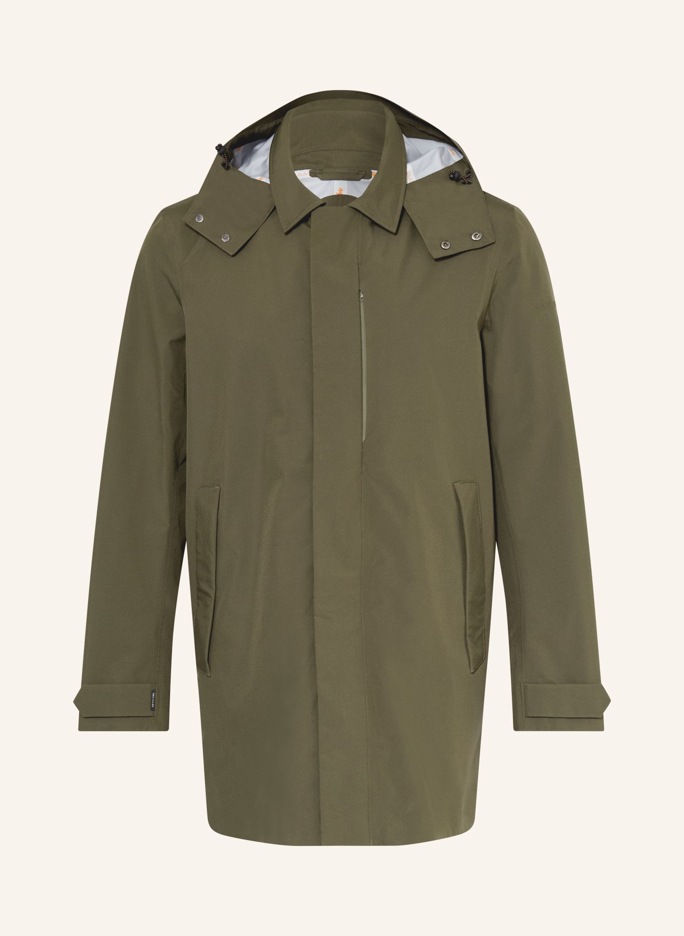 SAVE THE DUCK BATTERSEA parka with detachable hood: KHAKI