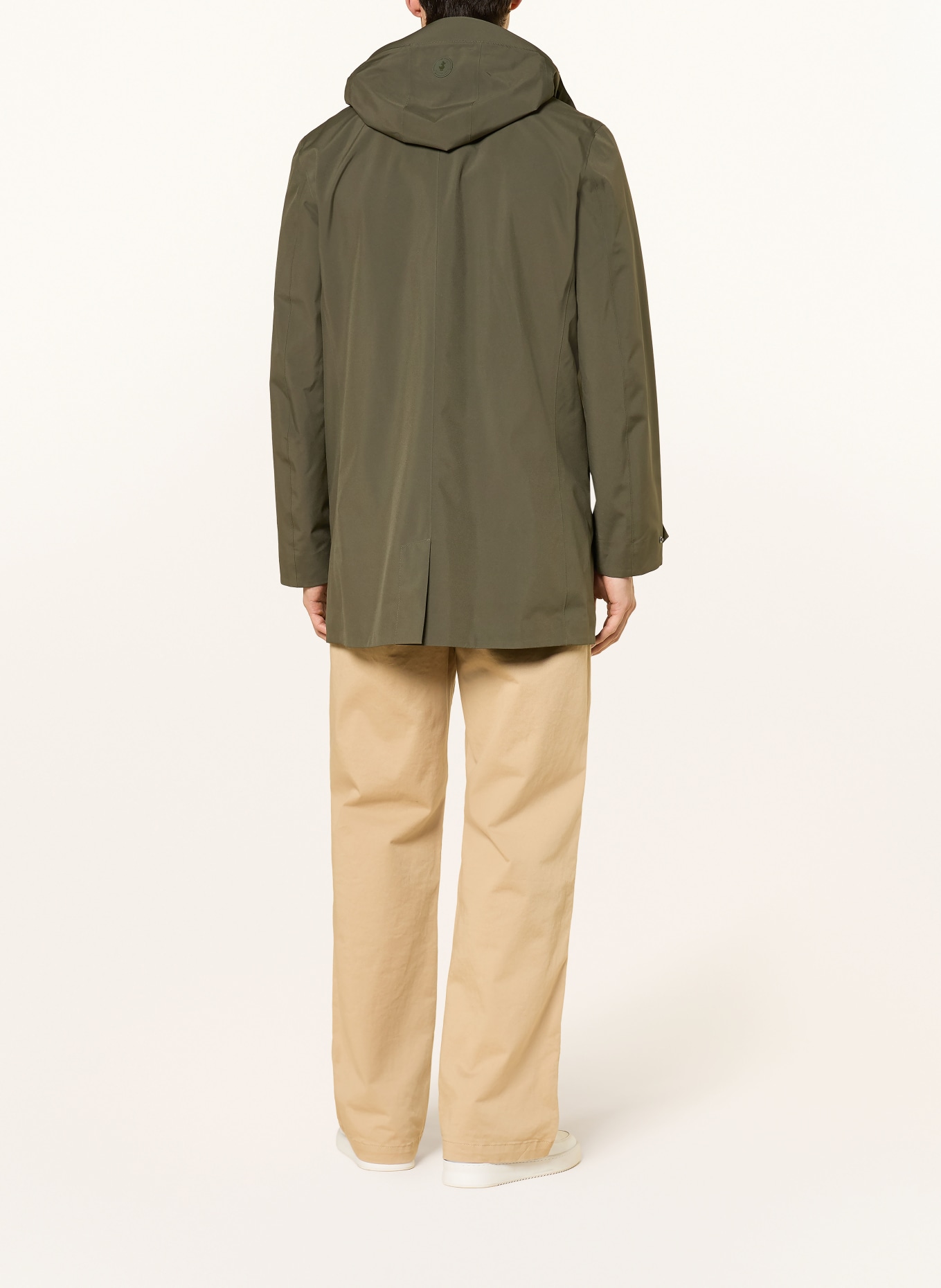 SAVE THE DUCK BATTERSEA parka with detachable hood: KHAKI