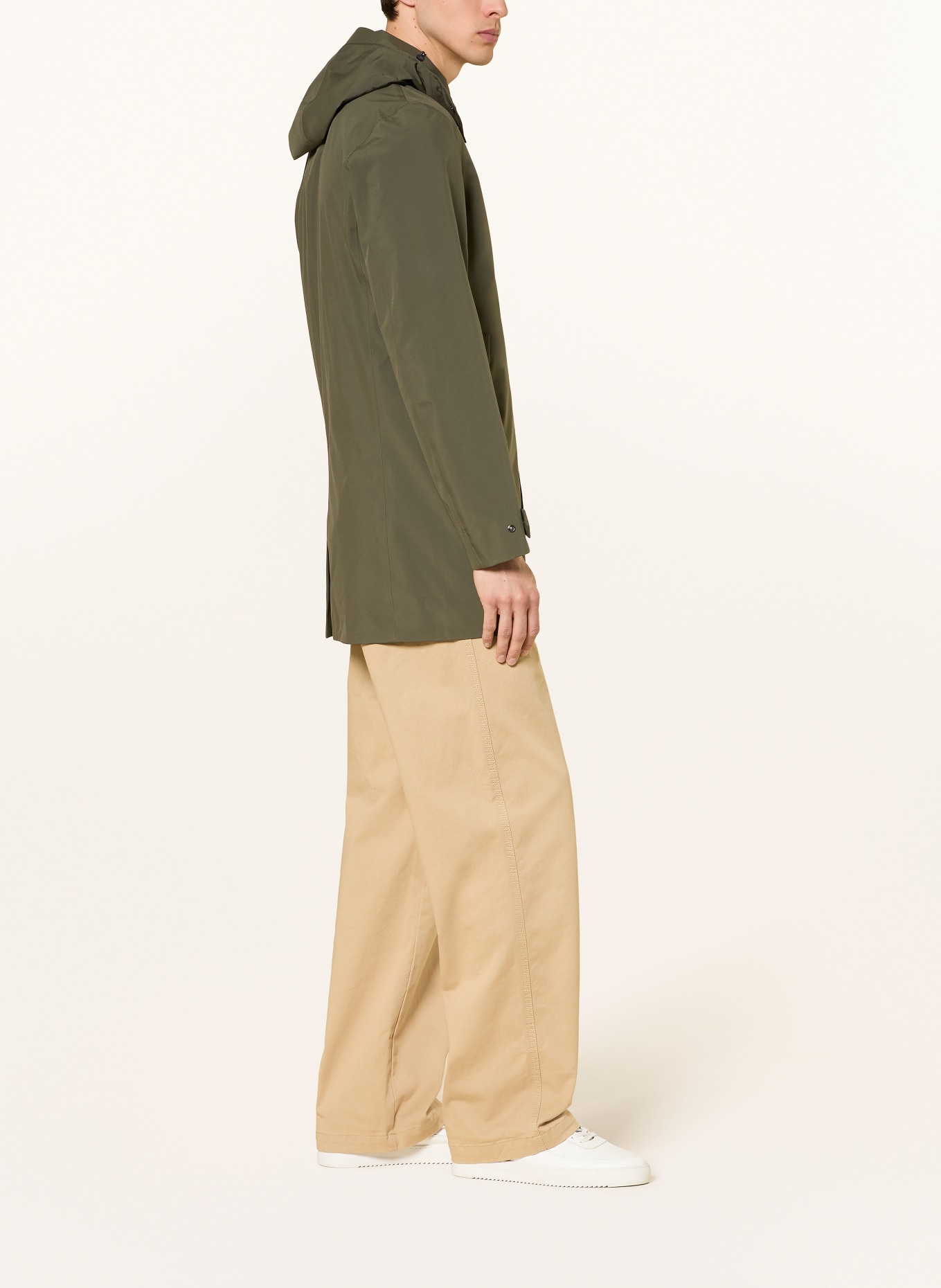 SAVE THE DUCK BATTERSEA parka with detachable hood: KHAKI