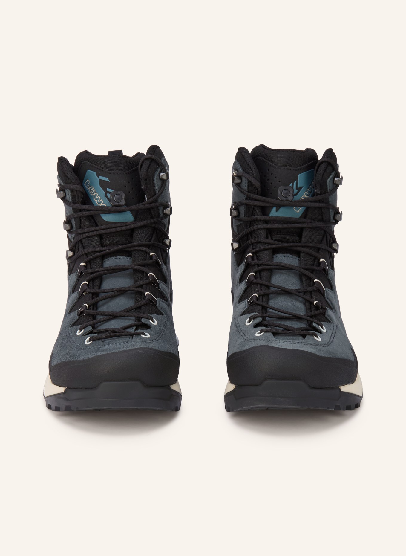 LOWA Bjergstøvler GTX MID: PETROL / HVID / SORT